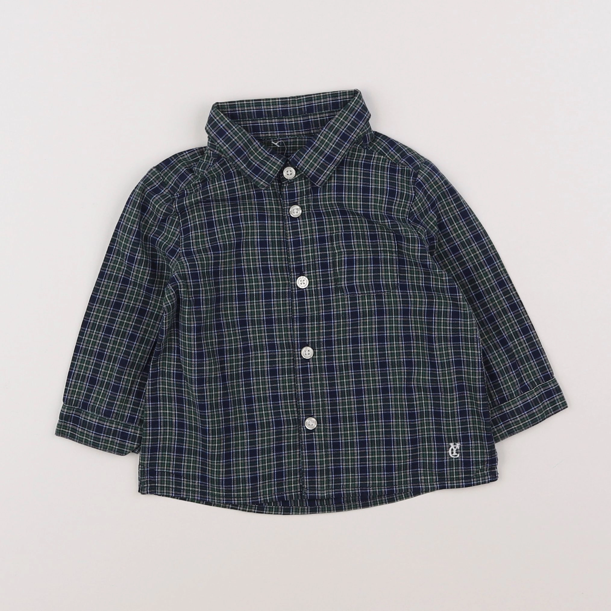 Cyrillus - chemise vert - 12 mois