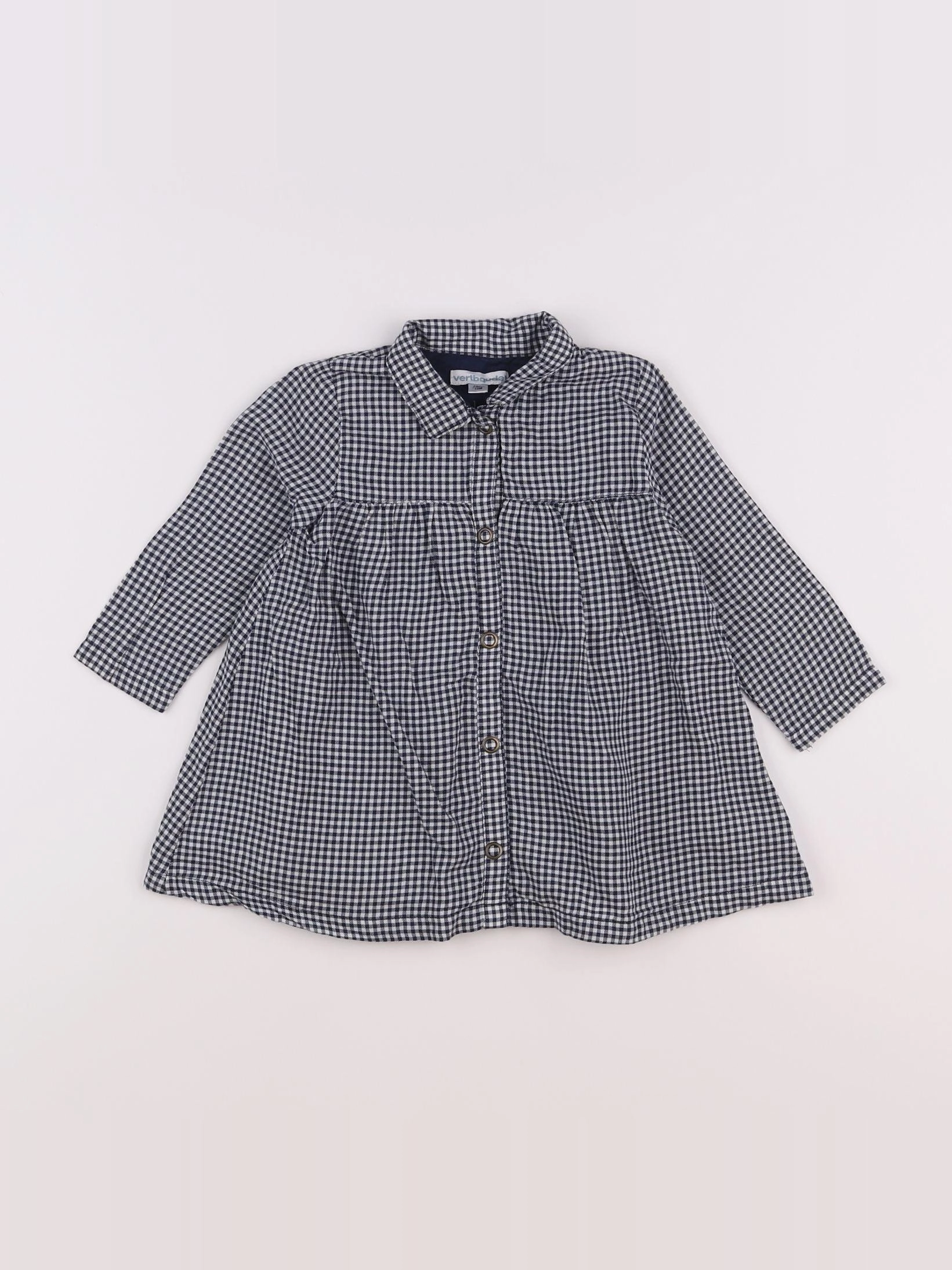 Vertbaudet - robe bleu - 12 mois