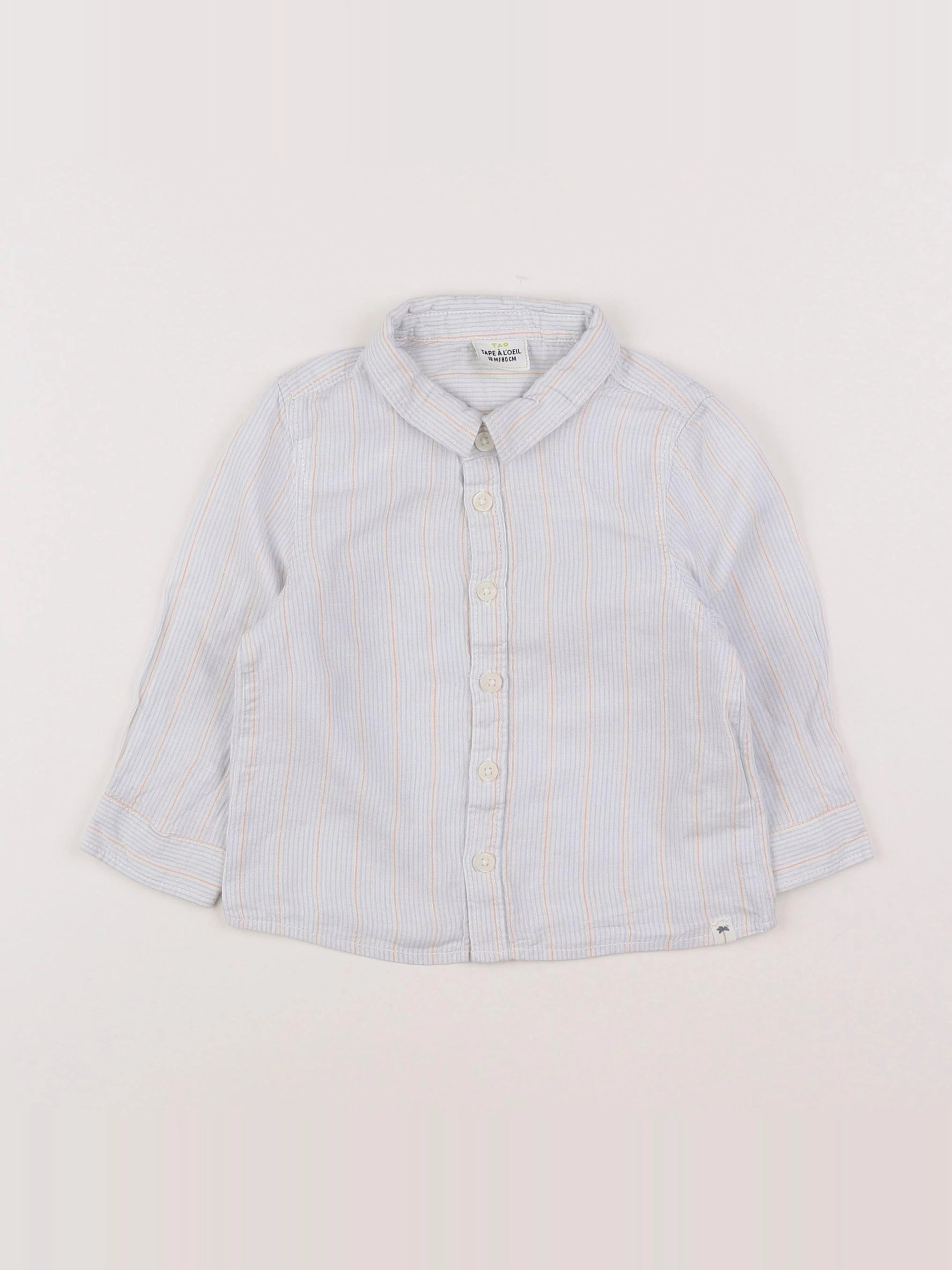 Tape à l'oeil - chemise bleu - 18 mois
