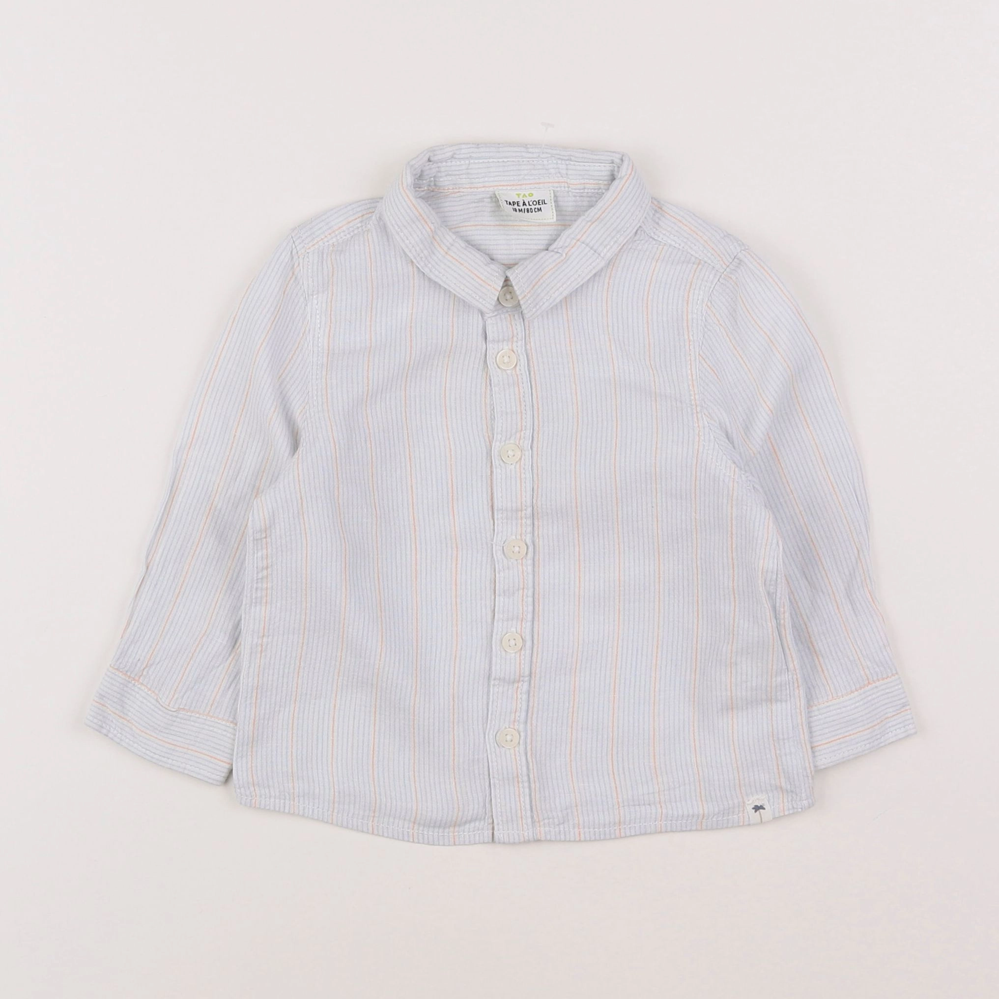 Tape à l'oeil - chemise bleu - 18 mois