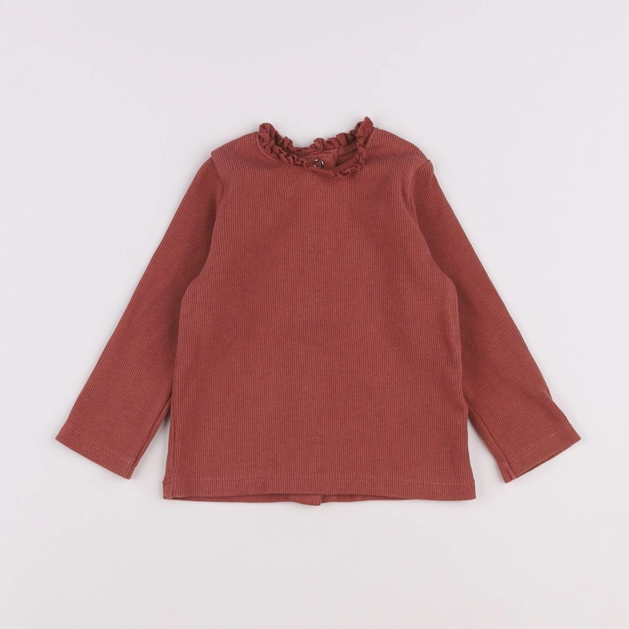 Vertbaudet - tee-shirt rouge - 6 mois