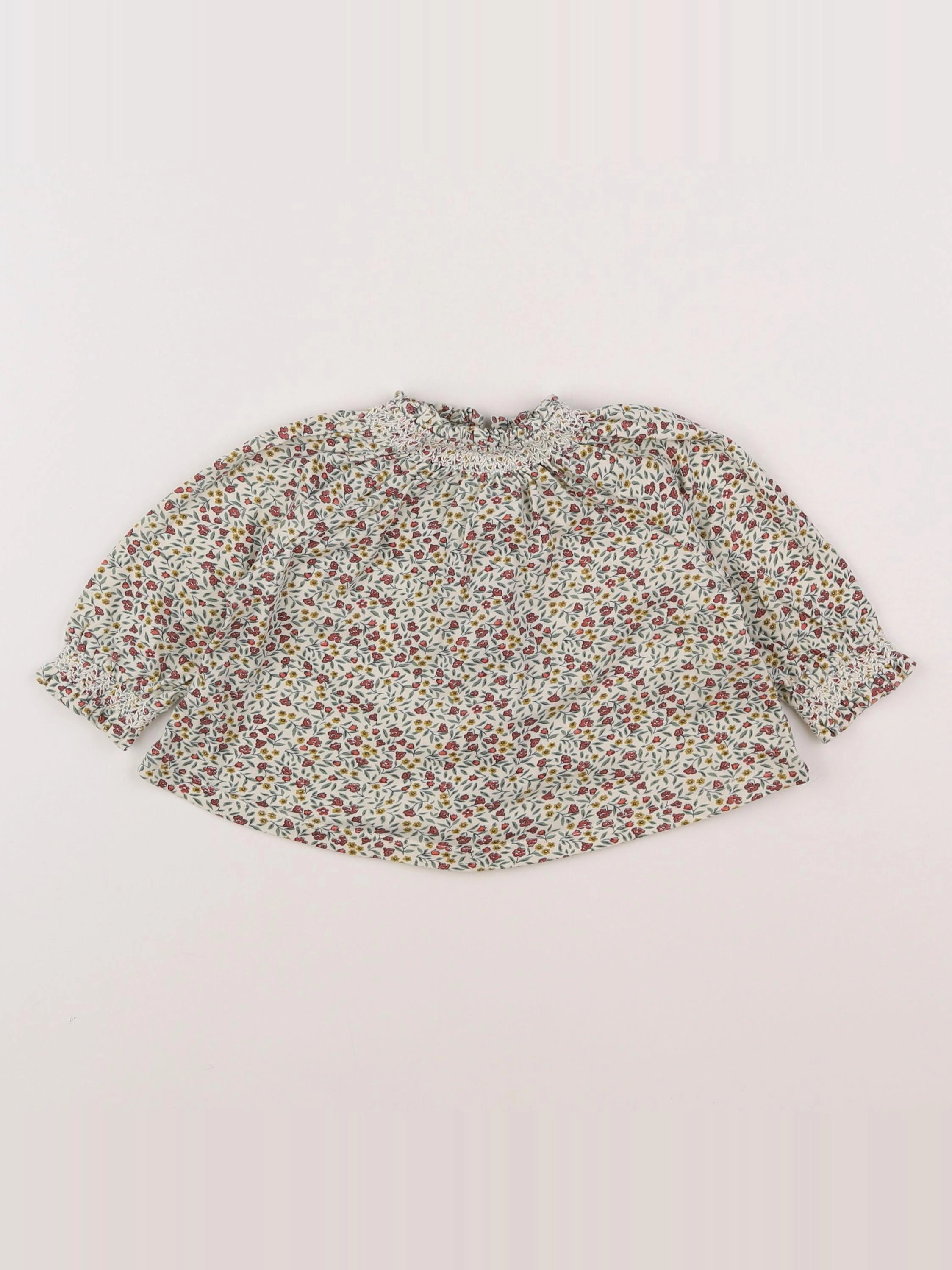 Vertbaudet - blouse multicolore - 6 mois