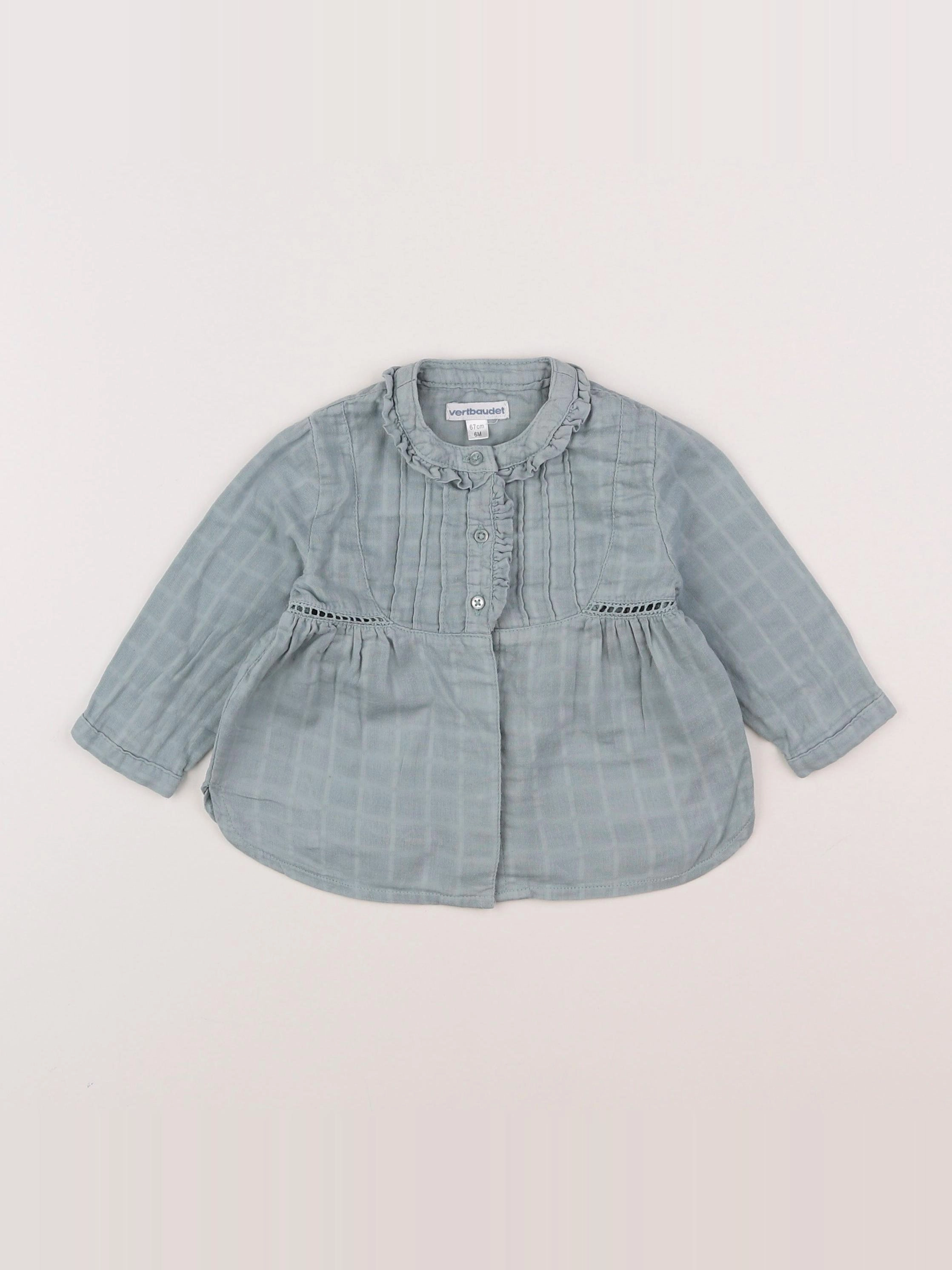 Vertbaudet - robe vert - 6 mois