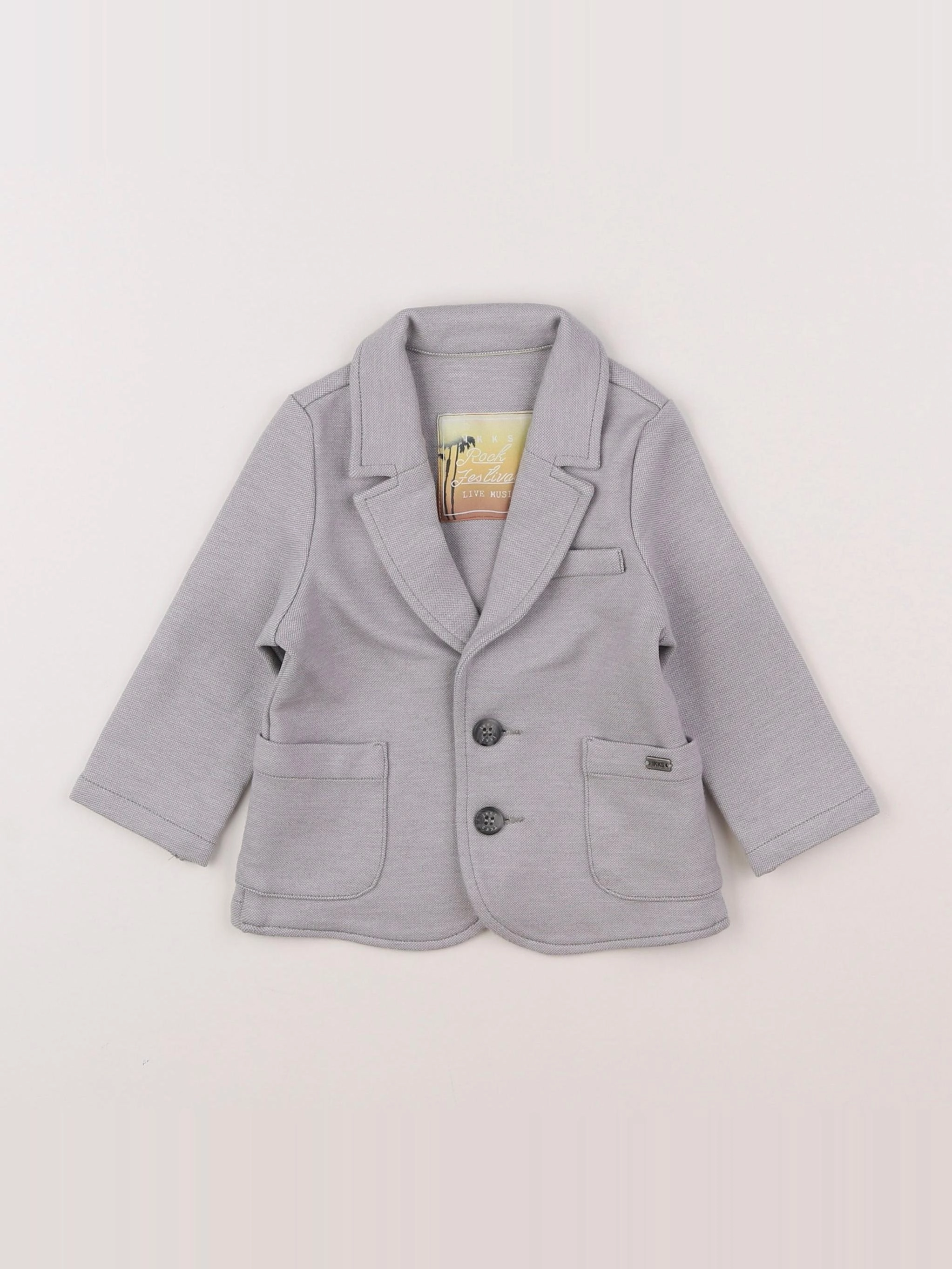 IKKS - veste gris - 12 mois