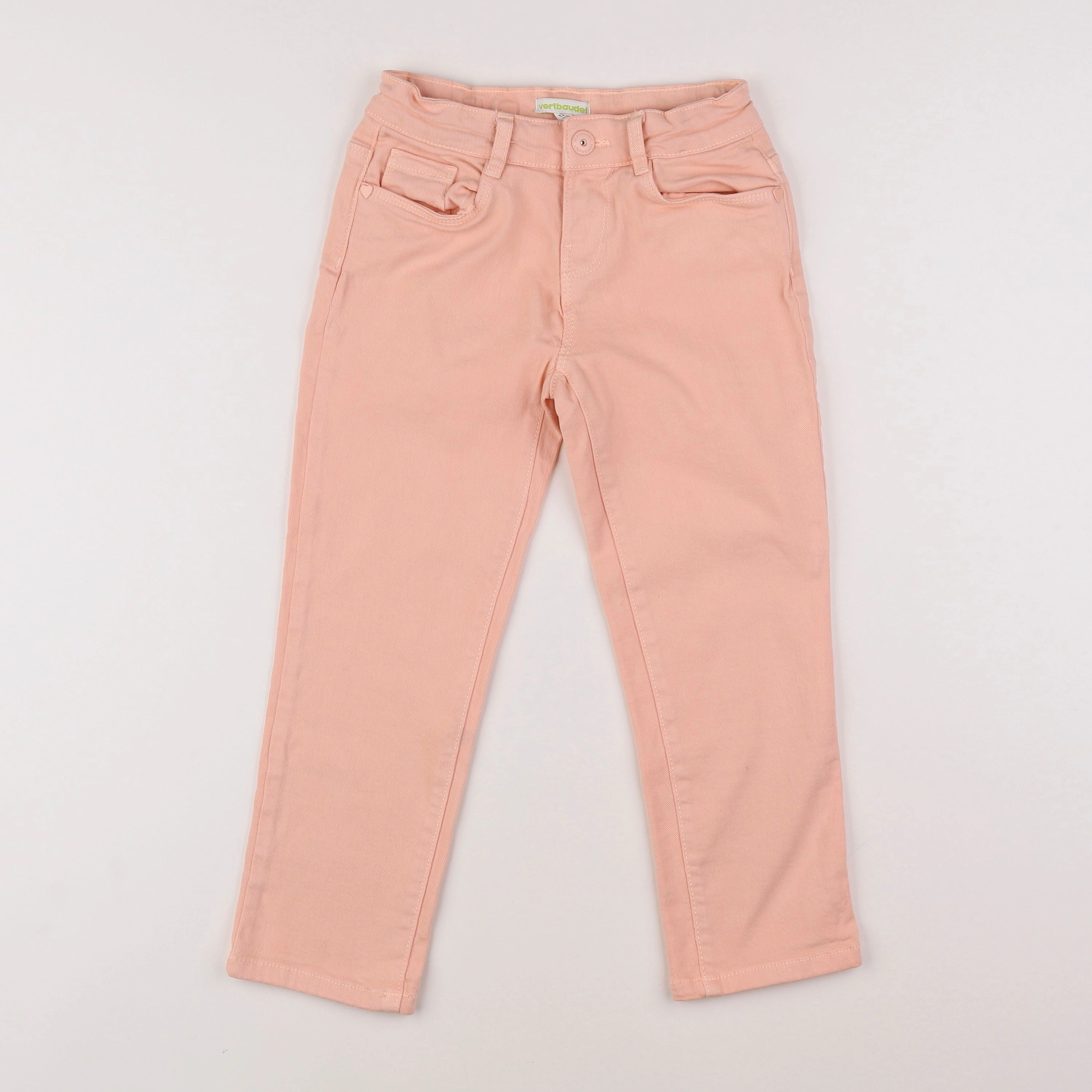 Vertbaudet - jean orange - 8 ans