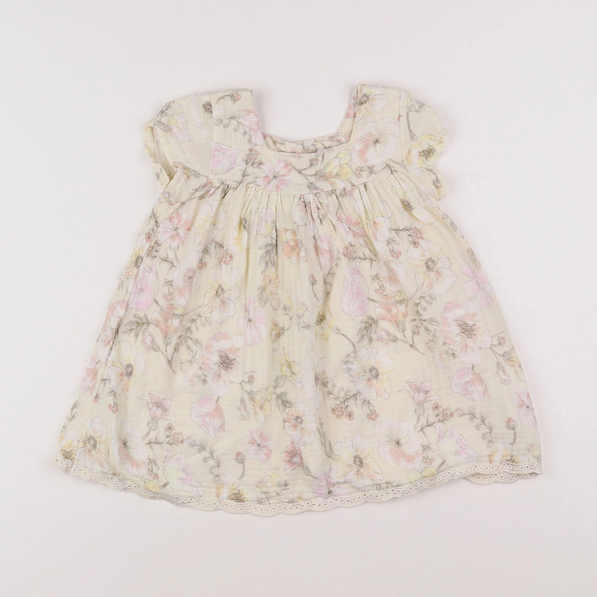 Vertbaudet - robe jaune - 18 mois