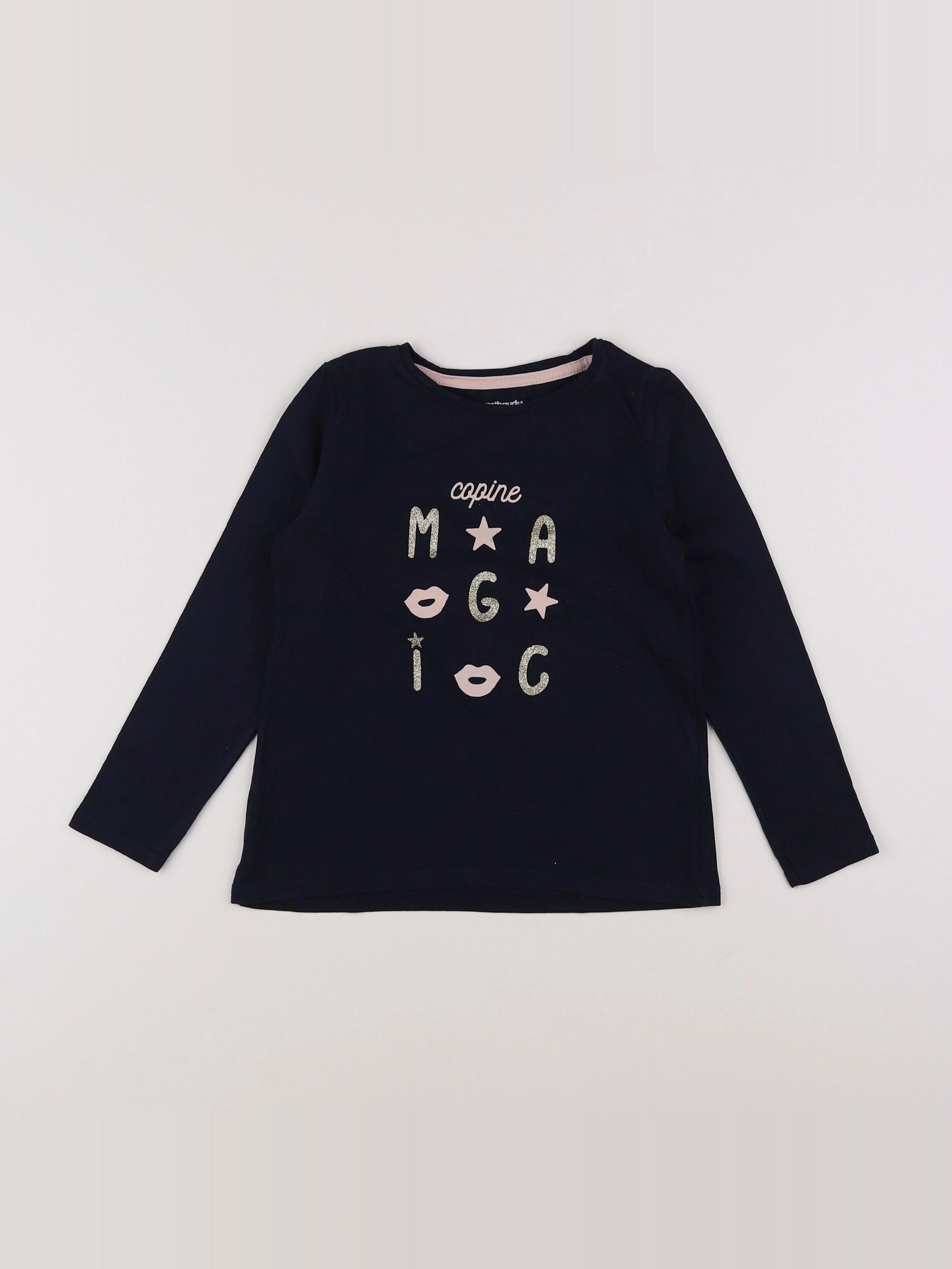 Vertbaudet - tee-shirt bleu - 5 ans