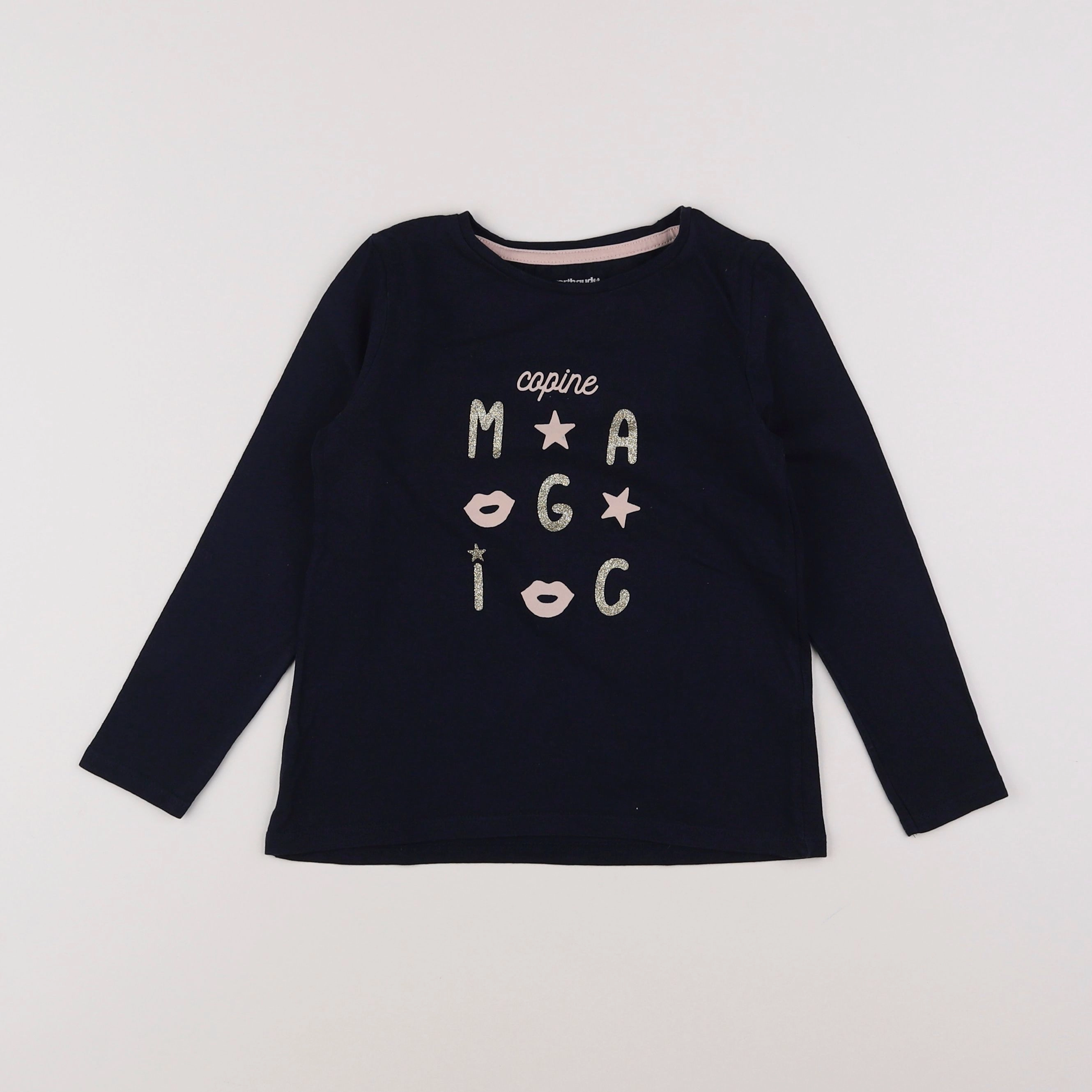 Vertbaudet - tee-shirt bleu - 5 ans