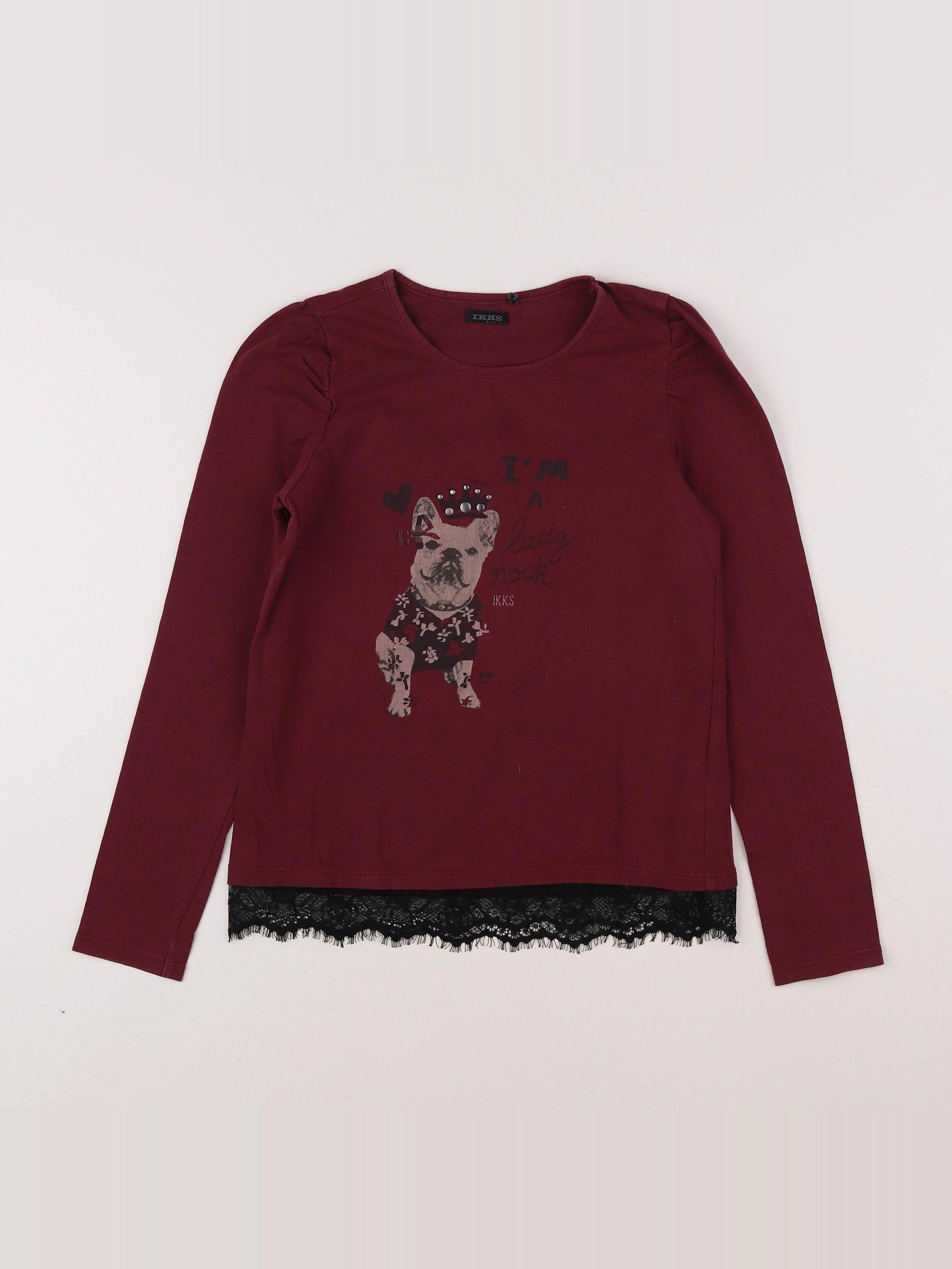 IKKS - tee-shirt violet - 10 ans