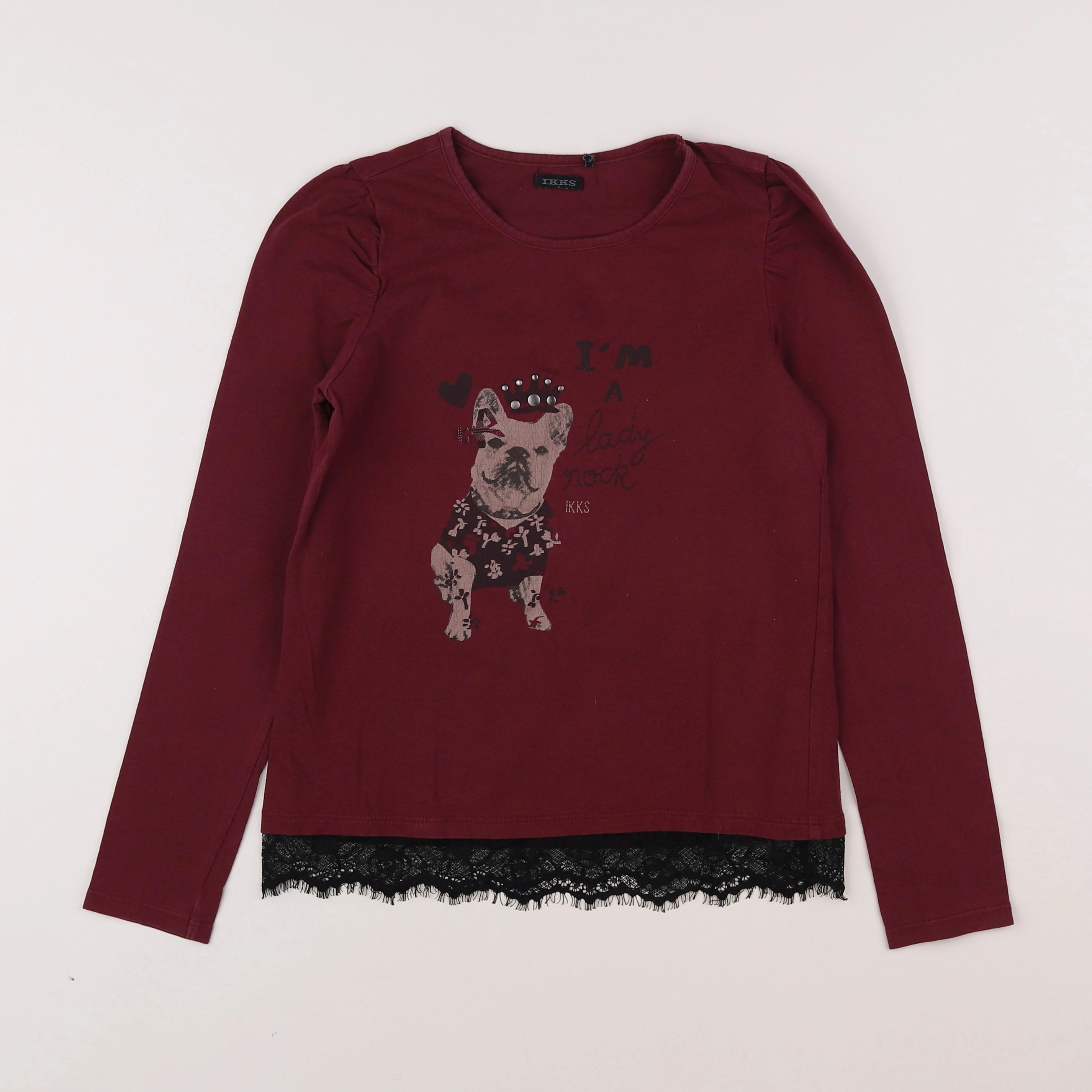 IKKS - tee-shirt violet - 10 ans