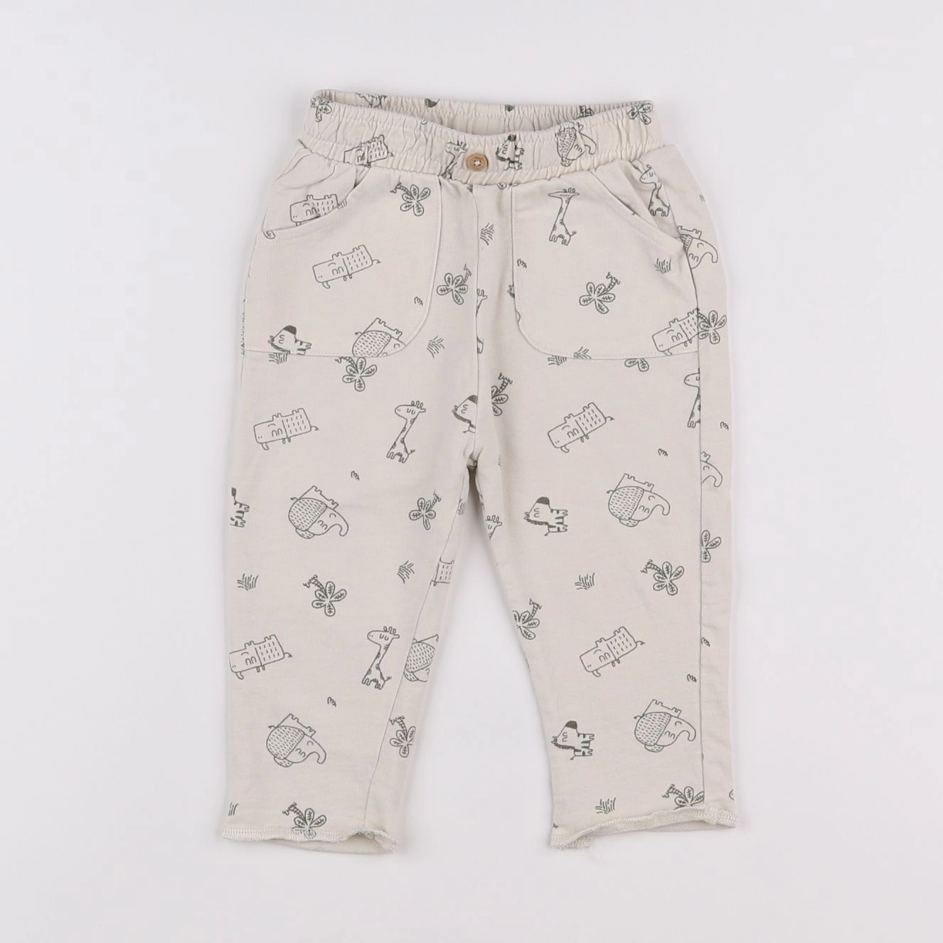 Vertbaudet - pantalon beige - 9 mois