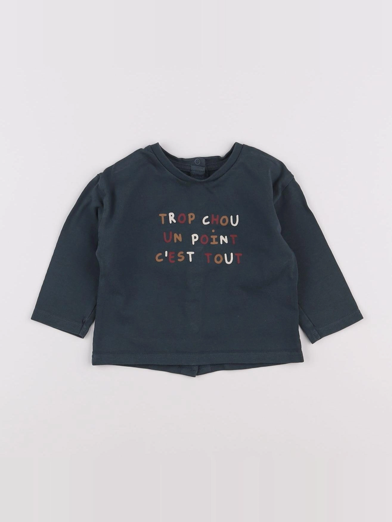 Vertbaudet - tee-shirt vert - 9 mois