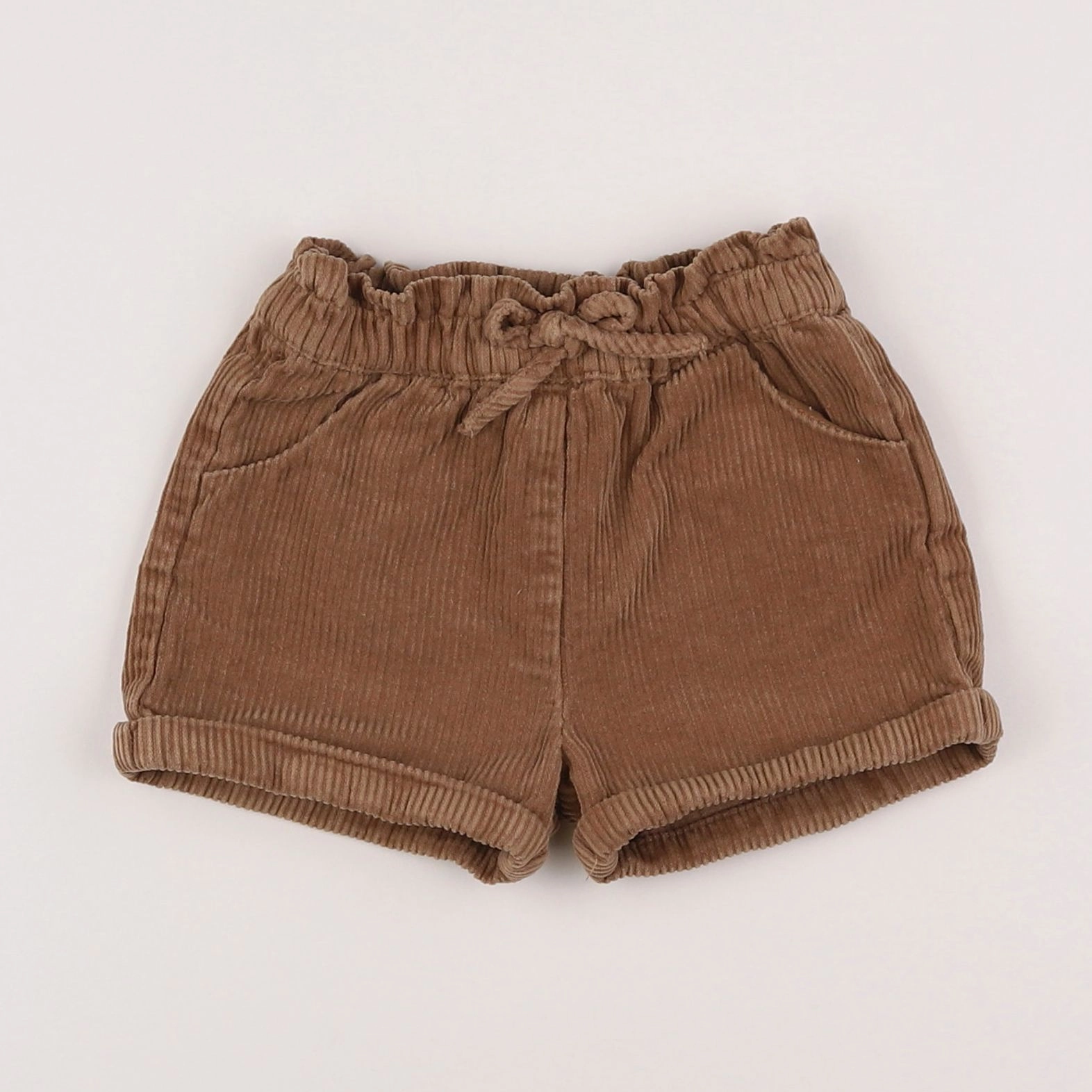 Vertbaudet - short marron - 18 mois