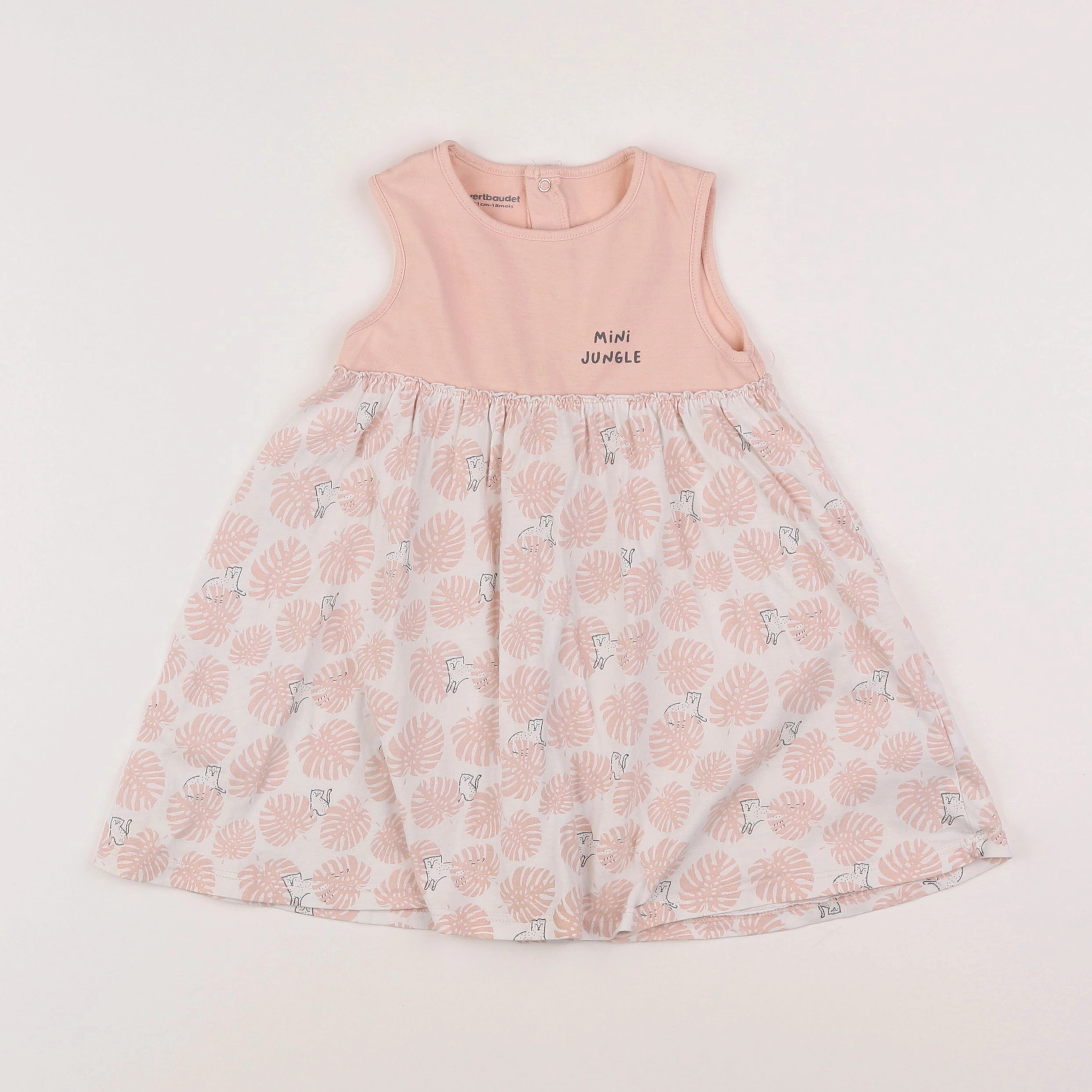 Vertbaudet - robe rose - 18 mois
