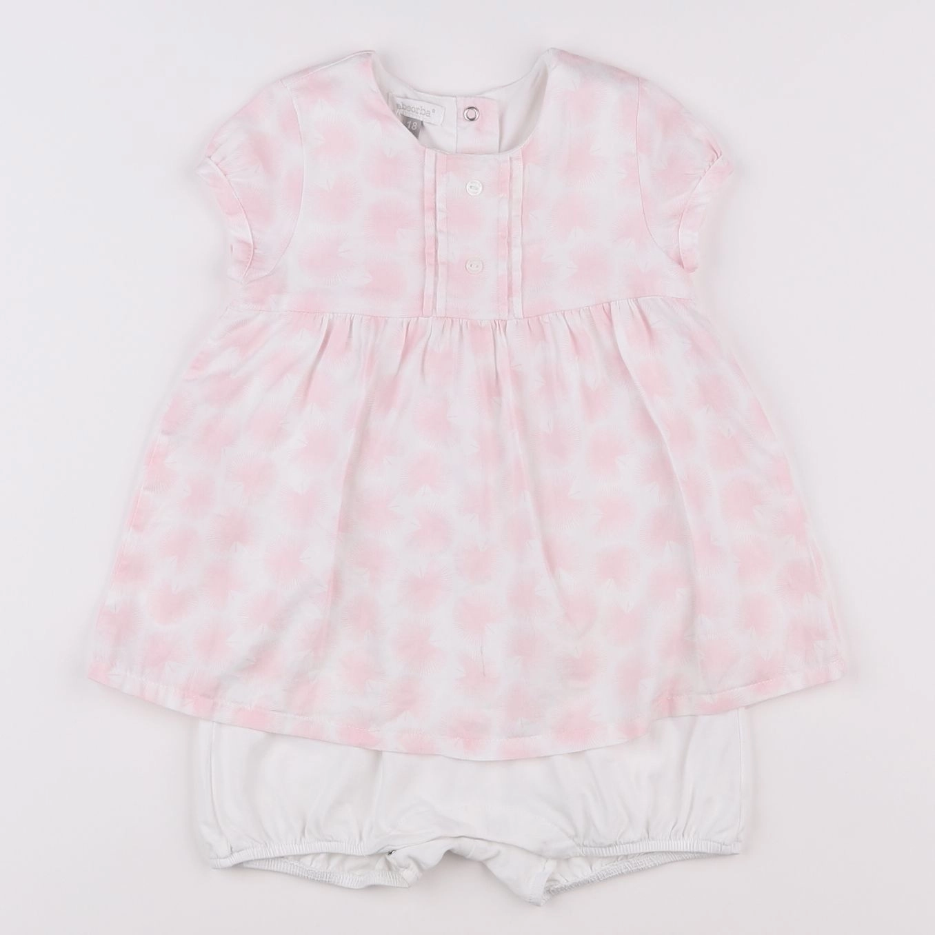 Absorba - robe blanc - 18 mois