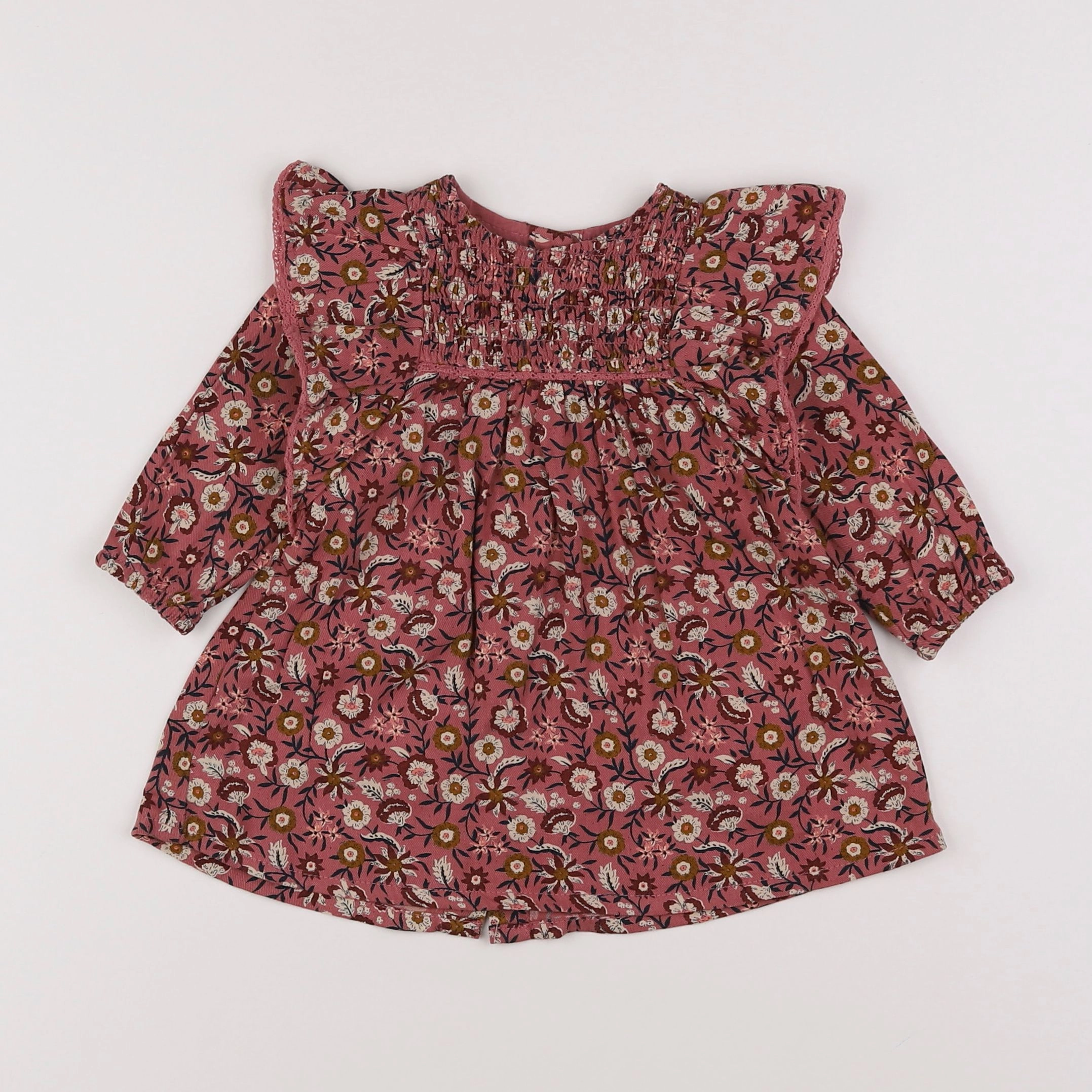 Vertbaudet - robe rose - 6 mois