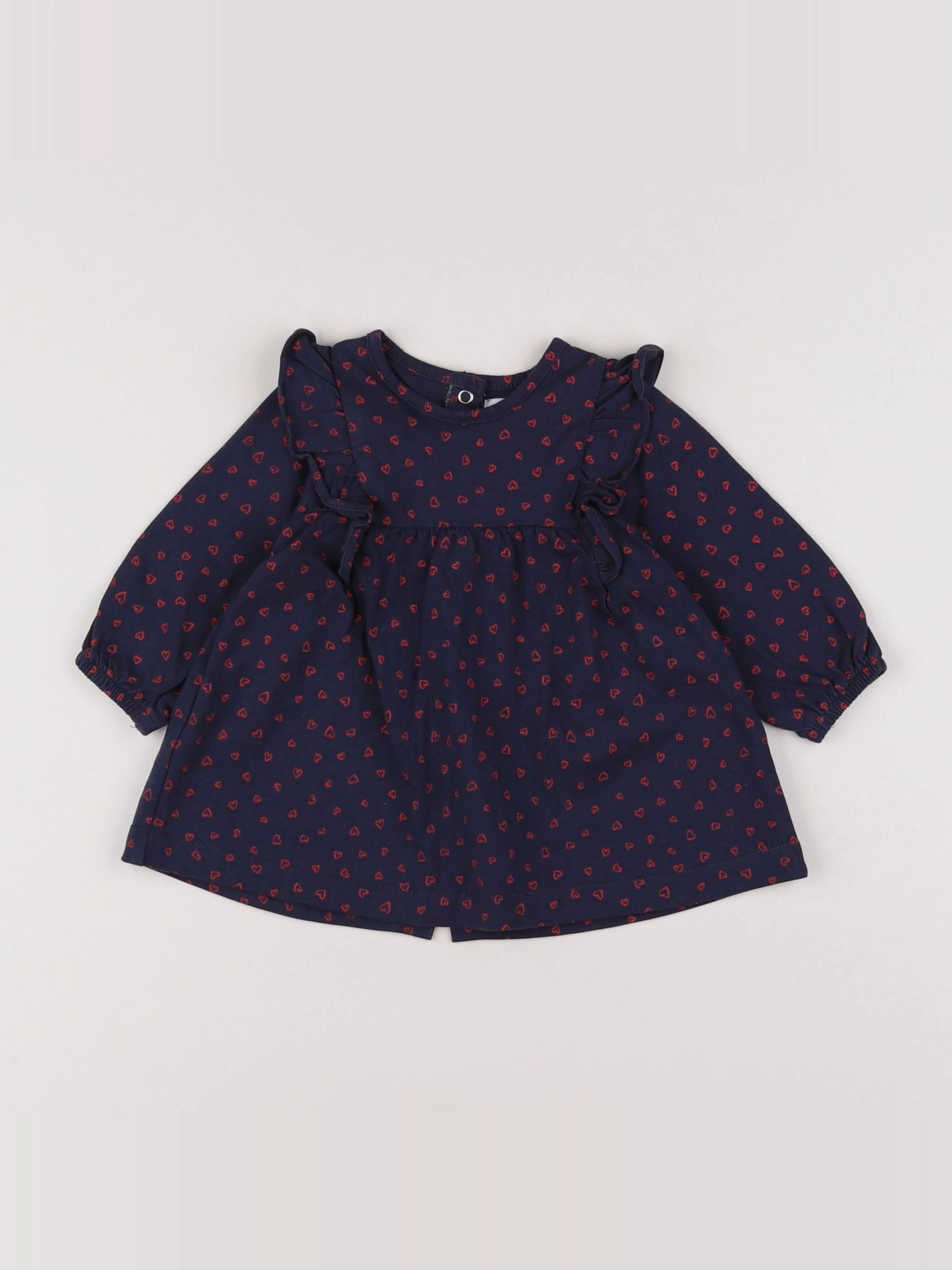 Vertbaudet - robe bleu - 3 mois