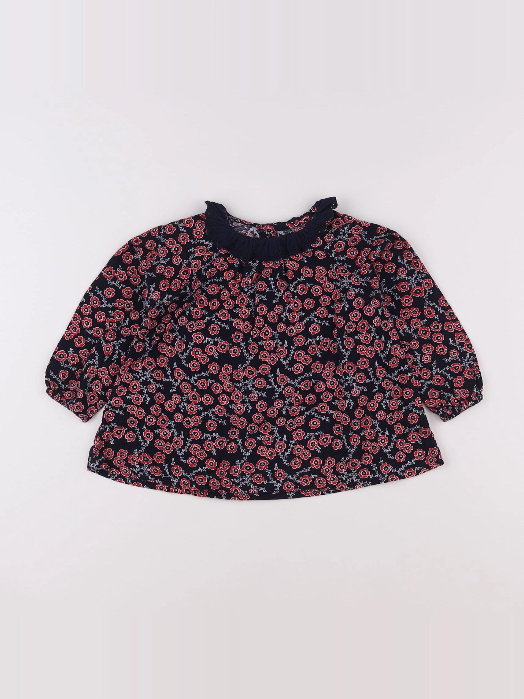 Boutchou - blouse bleu - 18 mois