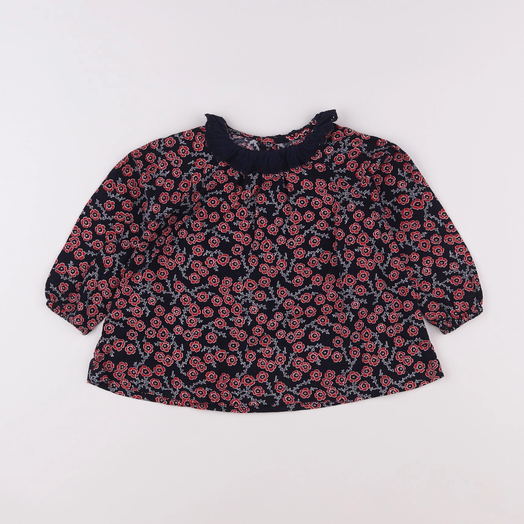 Boutchou - blouse bleu - 18 mois