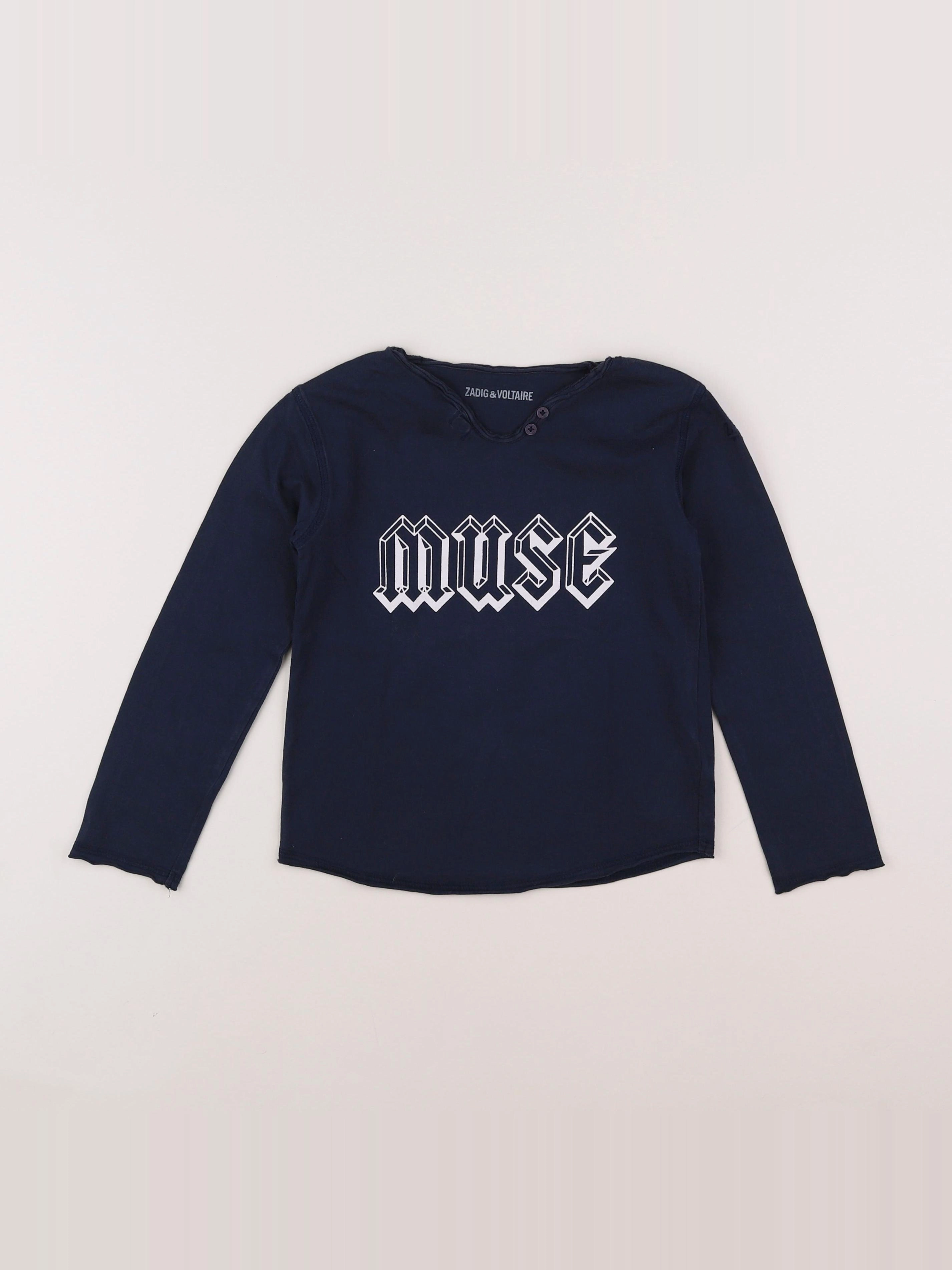 Zadig & Voltaire - tee-shirt bleu - 6 ans