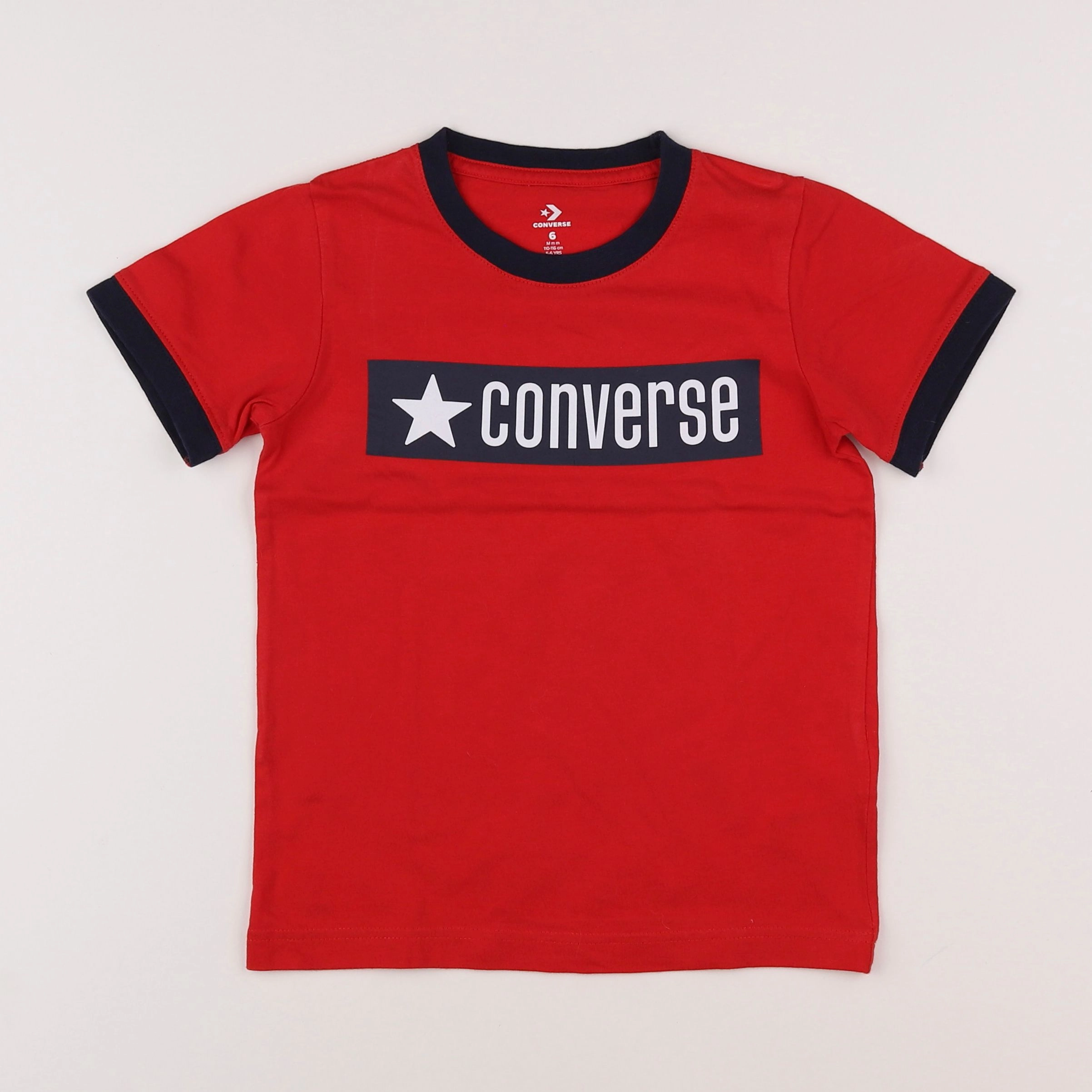 Converse - tee-shirt rouge - 6 ans