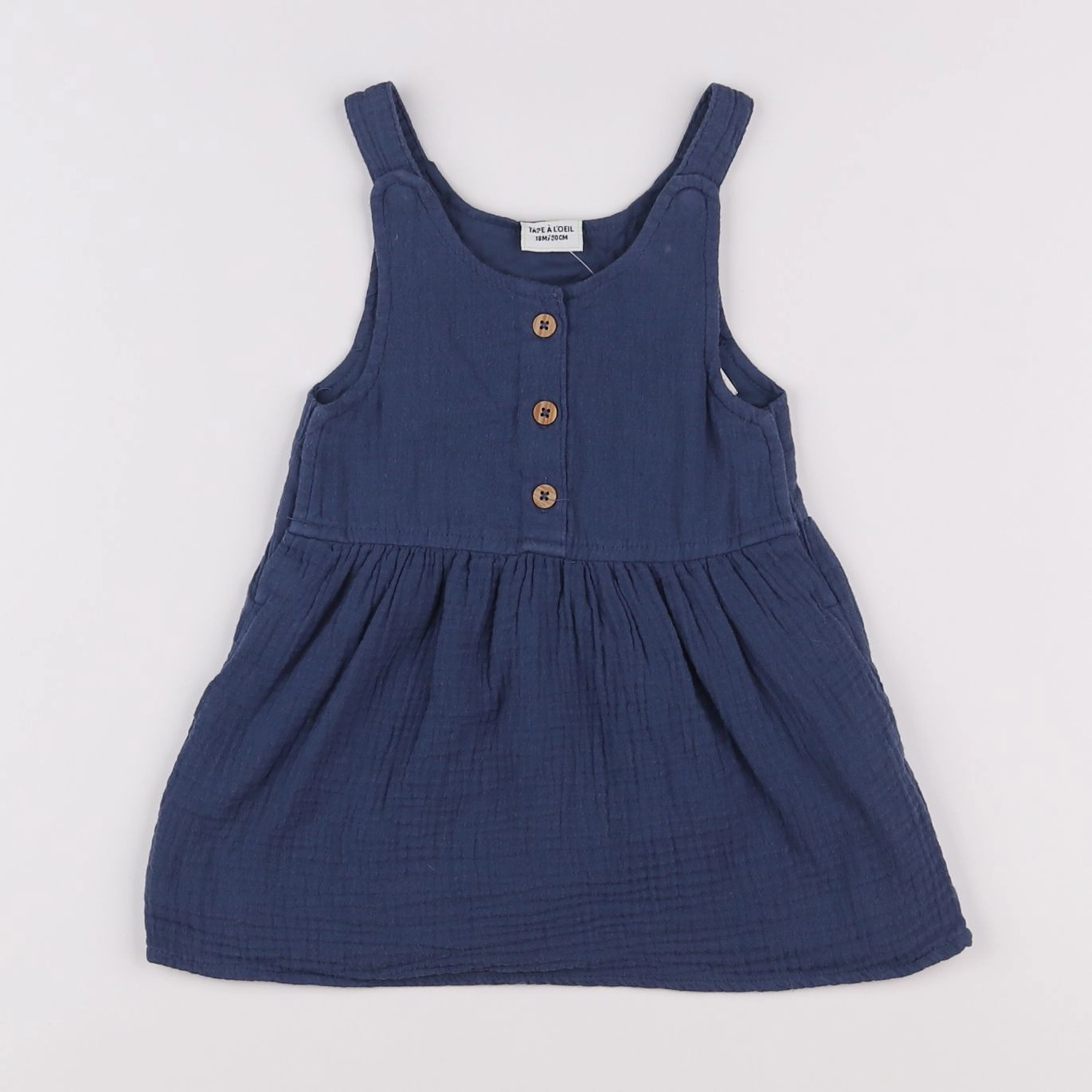 Tape à l'oeil - robe bleu - 18 mois