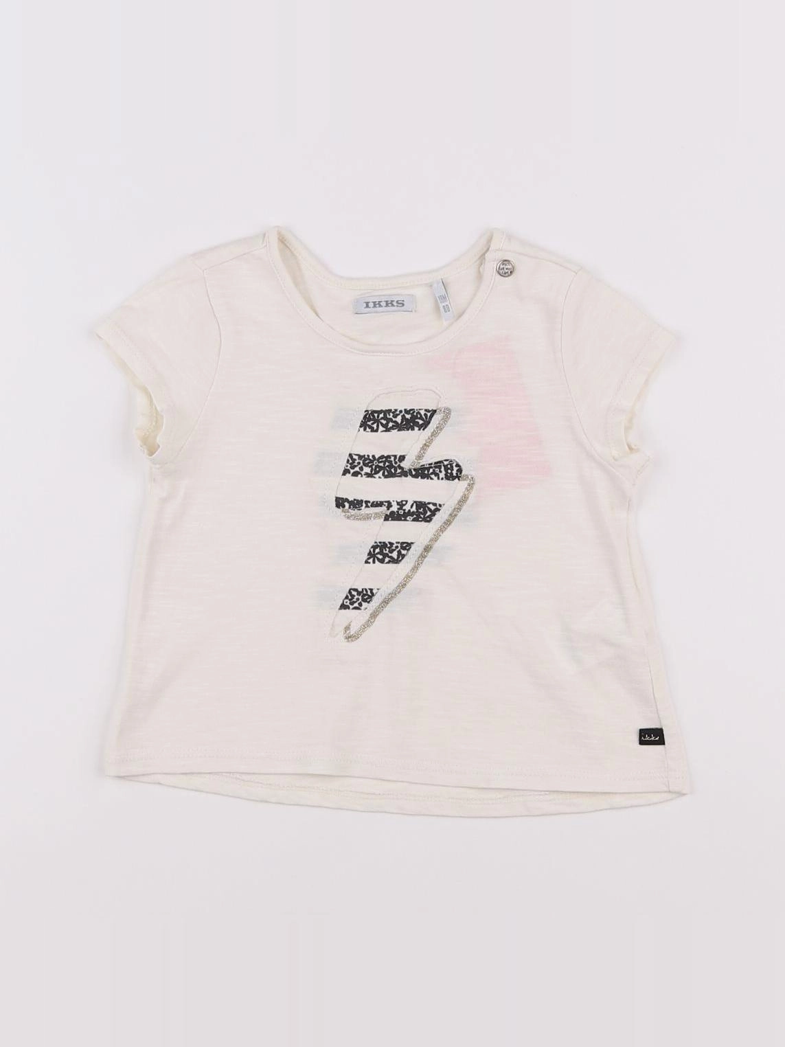 IKKS - tee-shirt beige - 18 mois