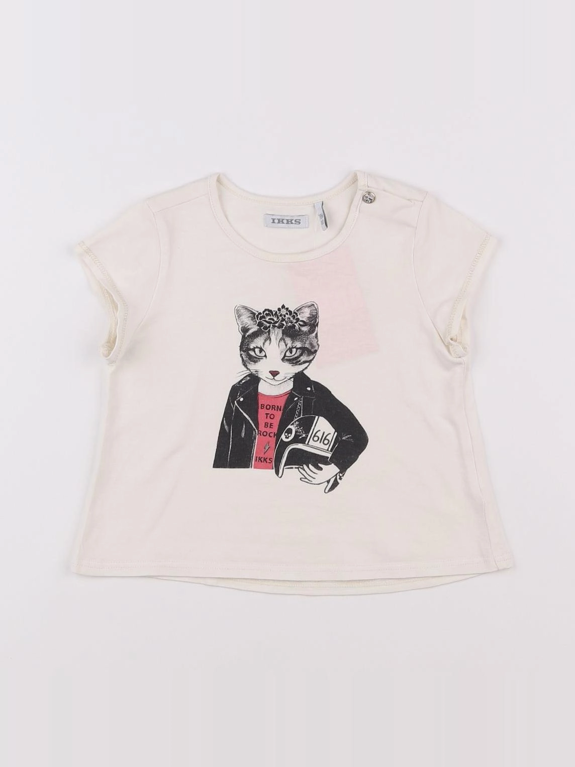 IKKS - tee-shirt beige - 18 mois