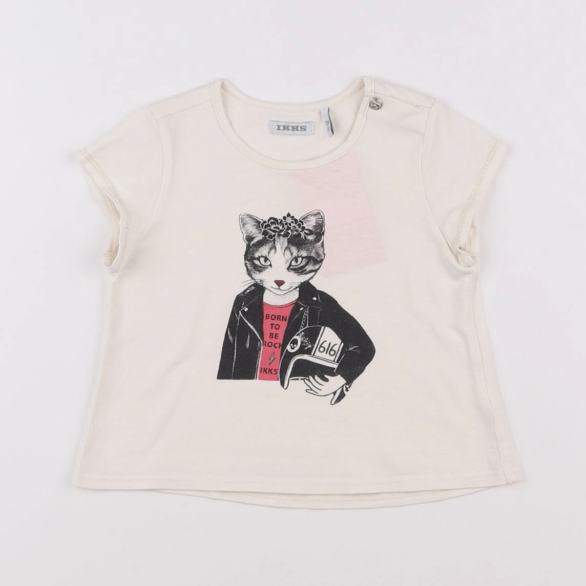 IKKS - tee-shirt beige - 18 mois
