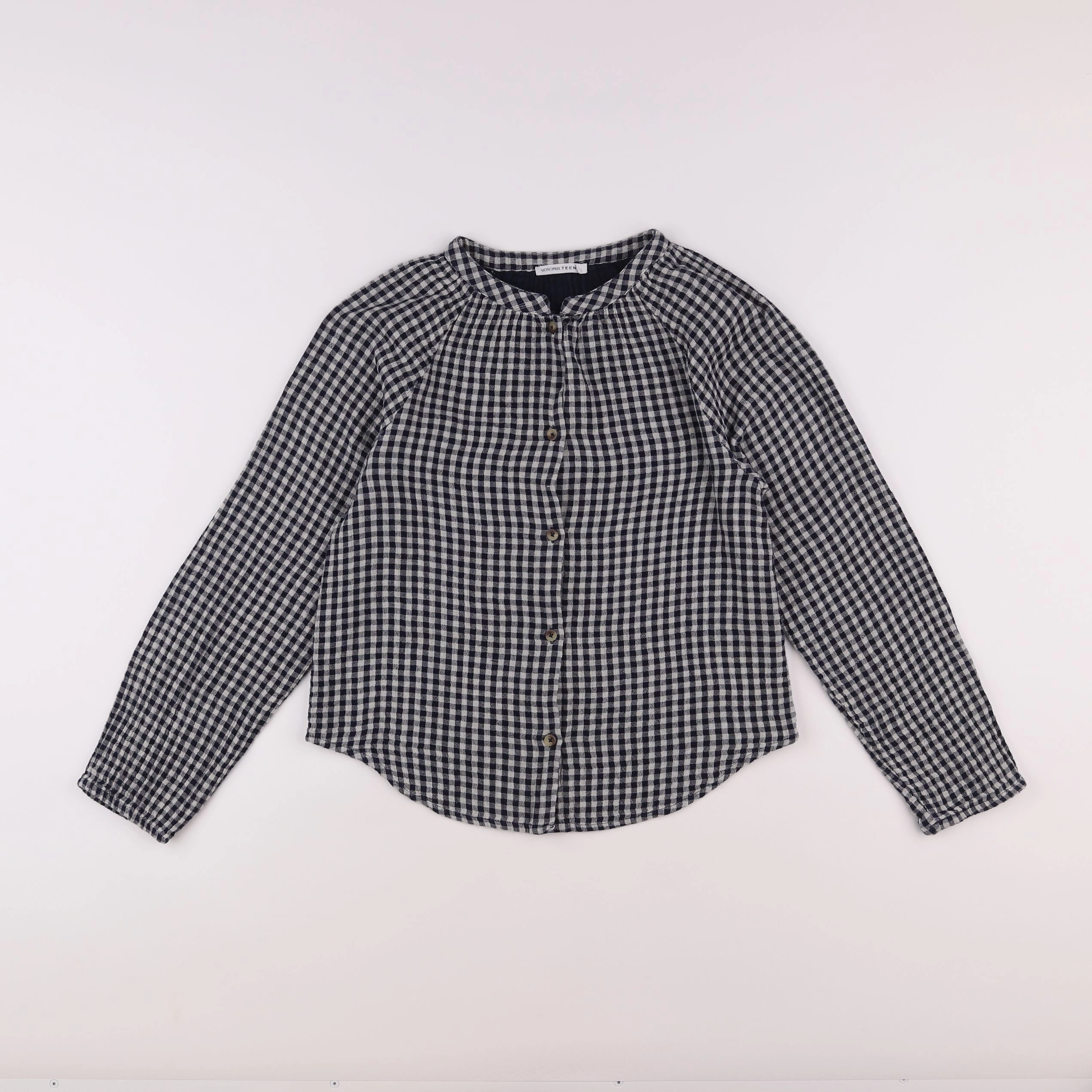 Monoprix - blouse blanc, bleu - 12 ans