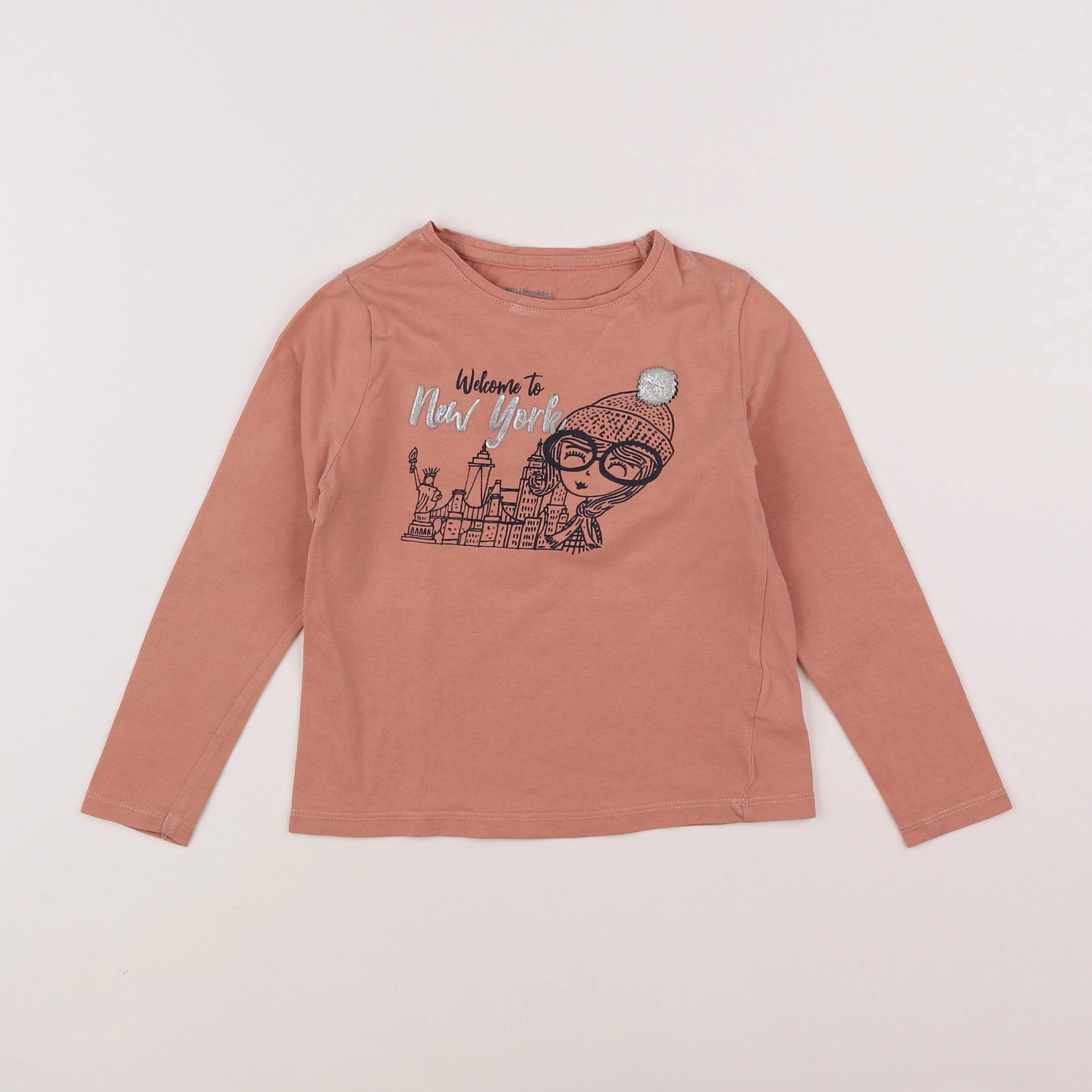 Vertbaudet - tee-shirt rose - 5 ans