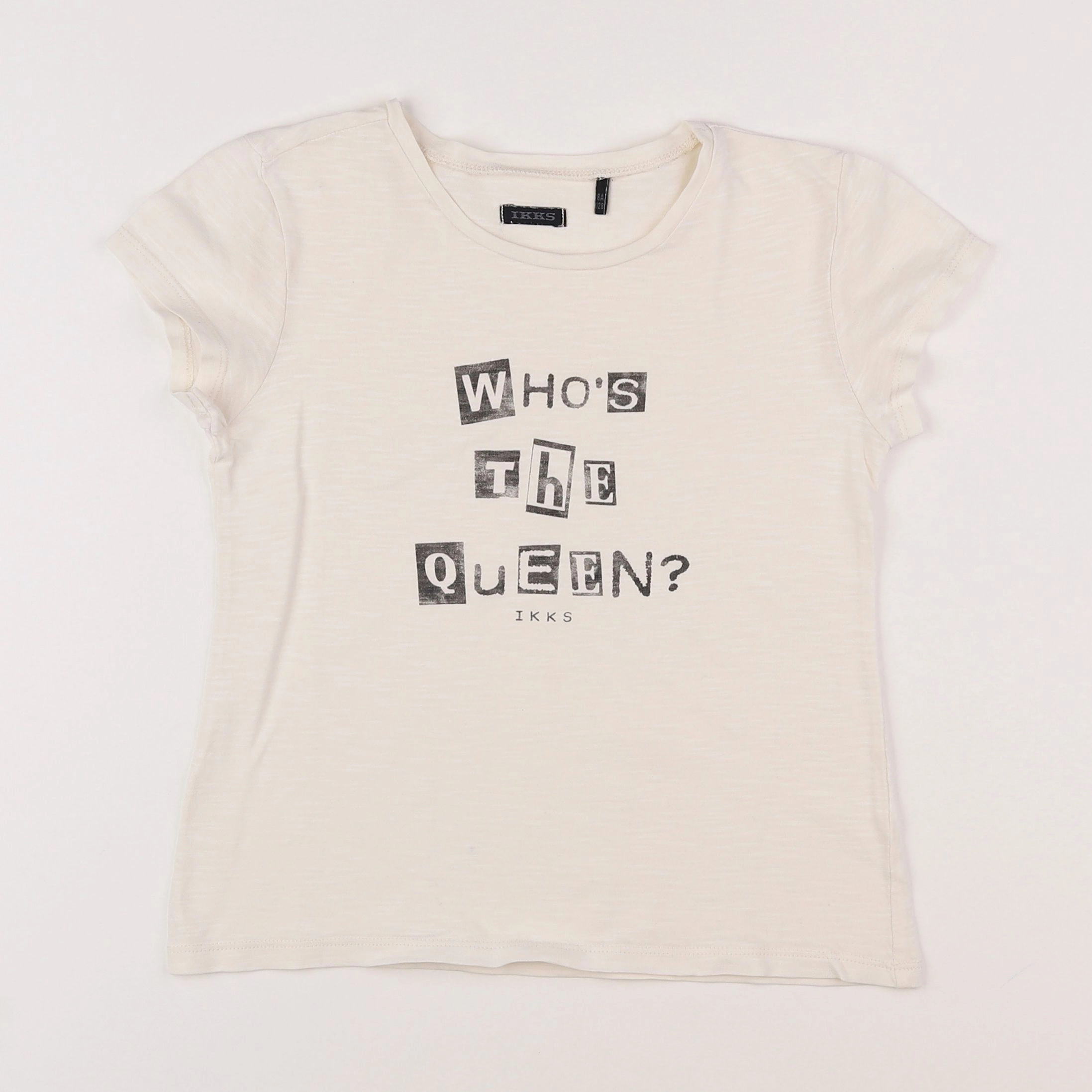 IKKS - tee-shirt beige - 8 ans