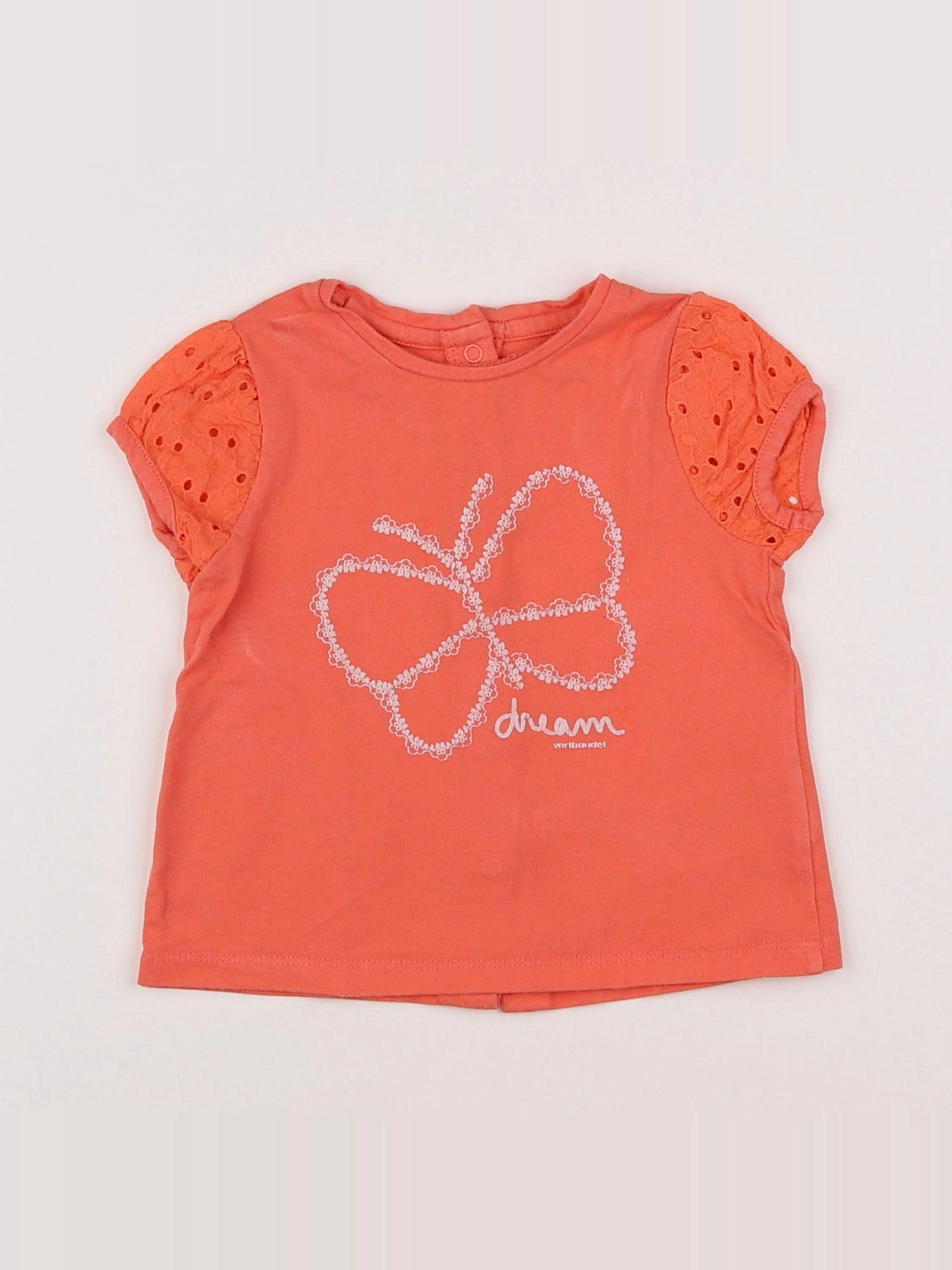 Vertbaudet - tee-shirt rose - 6 mois