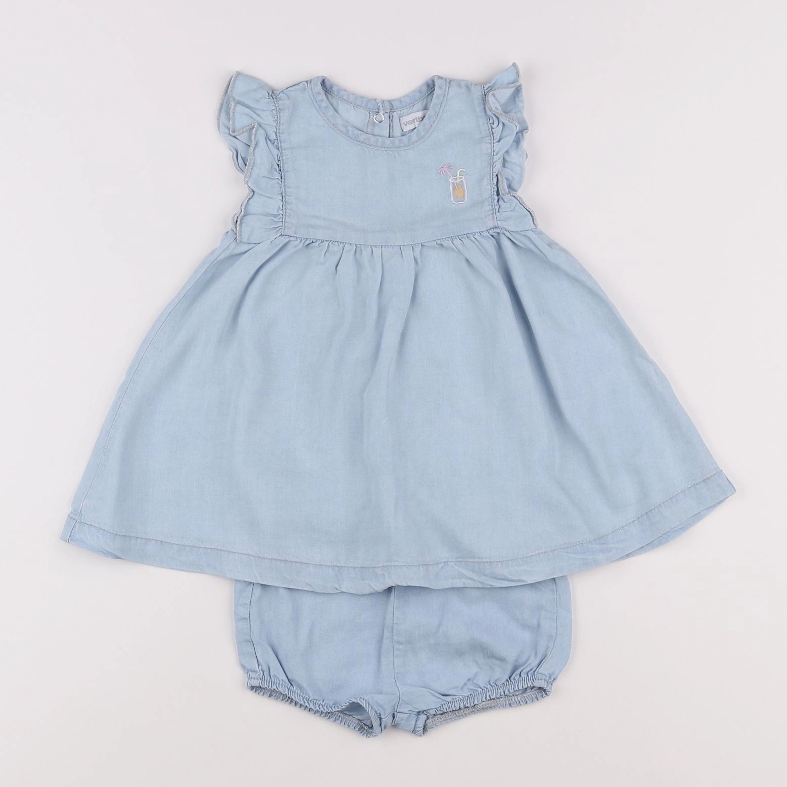 Vertbaudet - robe bleu - 6 mois