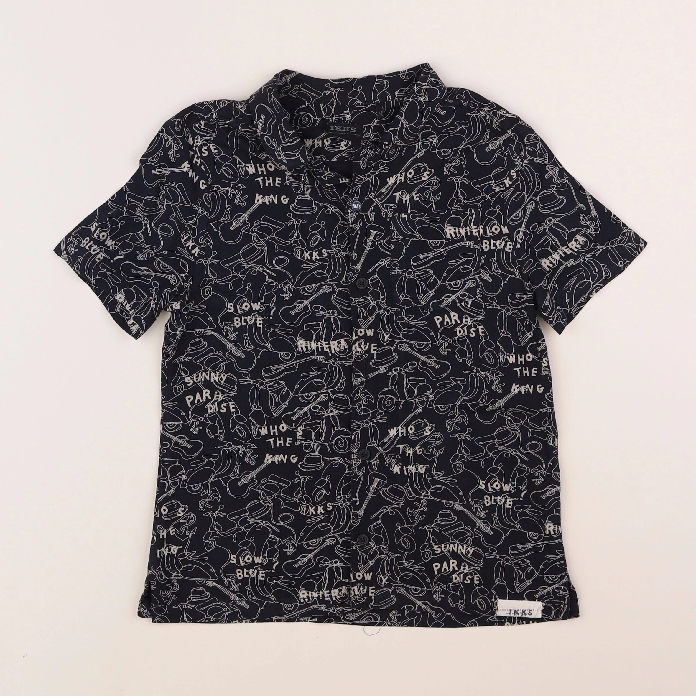 IKKS - chemise bleu - 6 ans