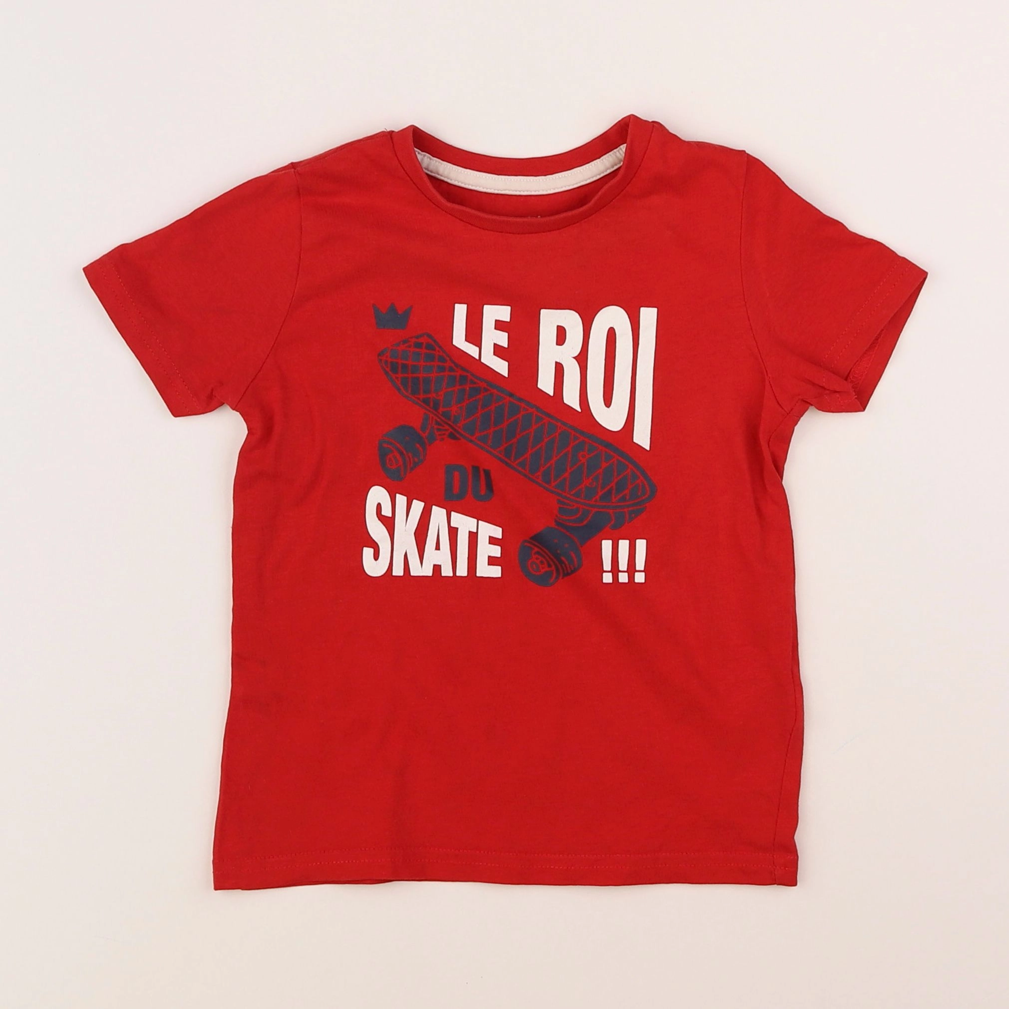 Vertbaudet - tee-shirt rouge - 3 ans