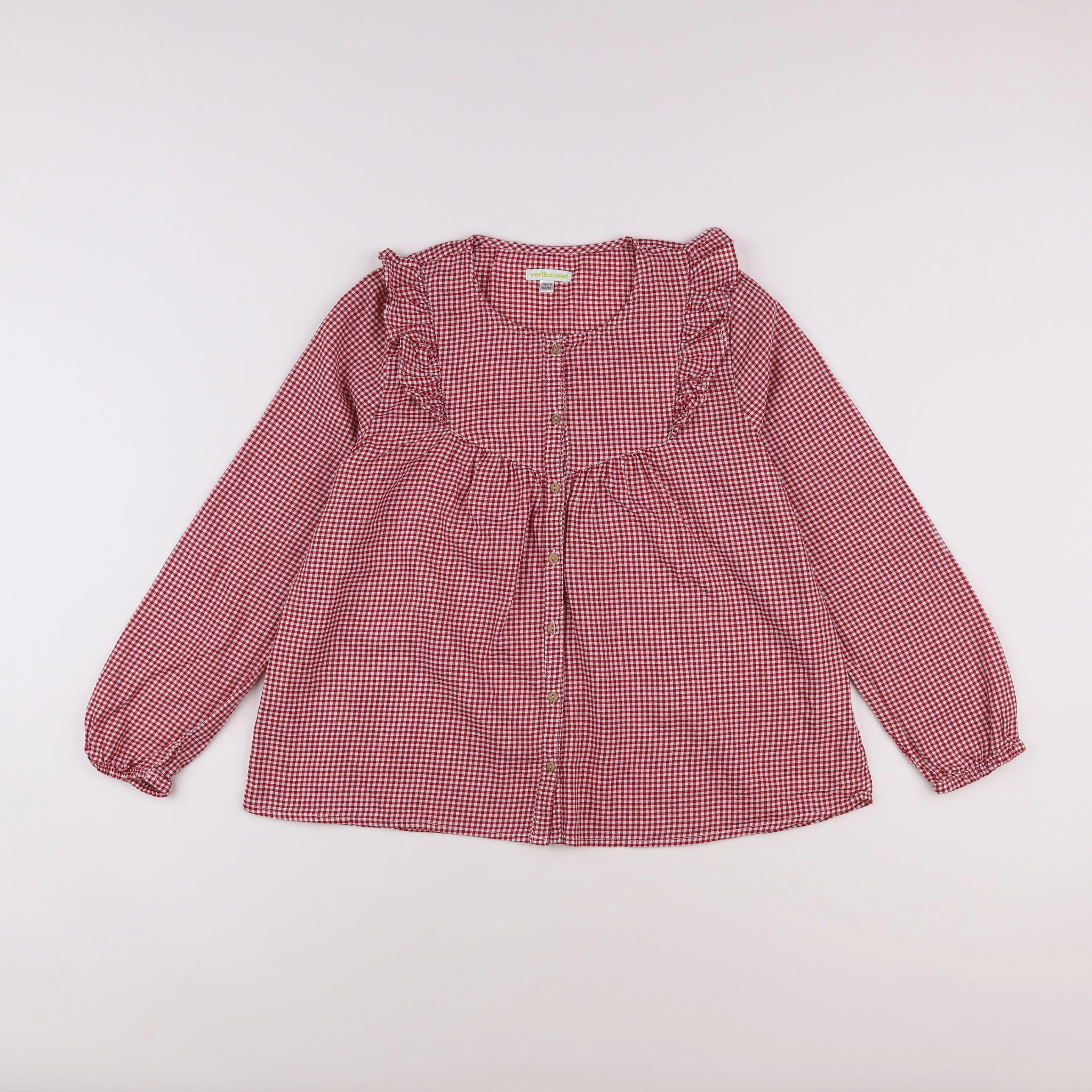 Vertbaudet - blouse rouge - 14 ans
