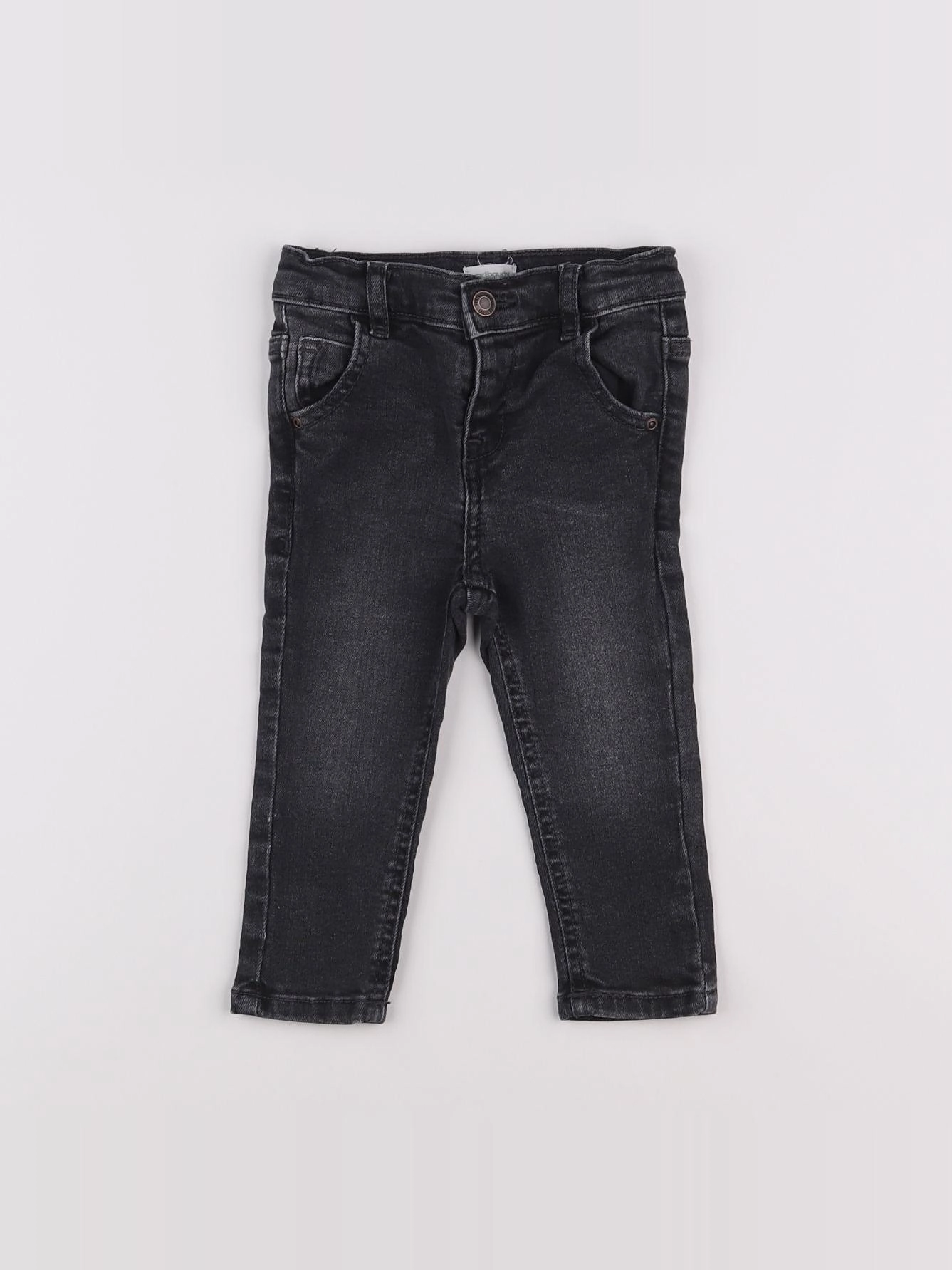 Vertbaudet - jean gris - 9 mois