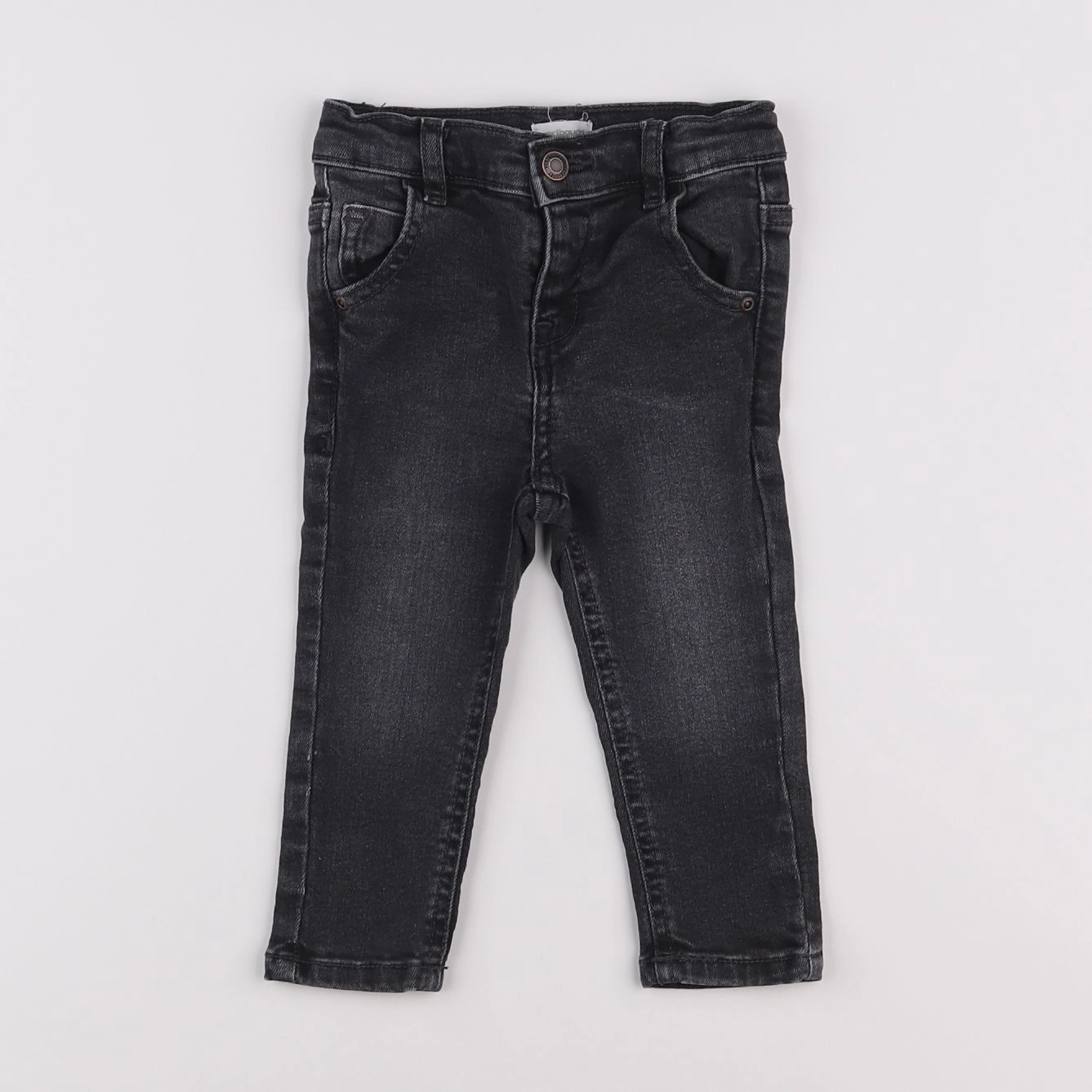 Vertbaudet - jean gris - 9 mois