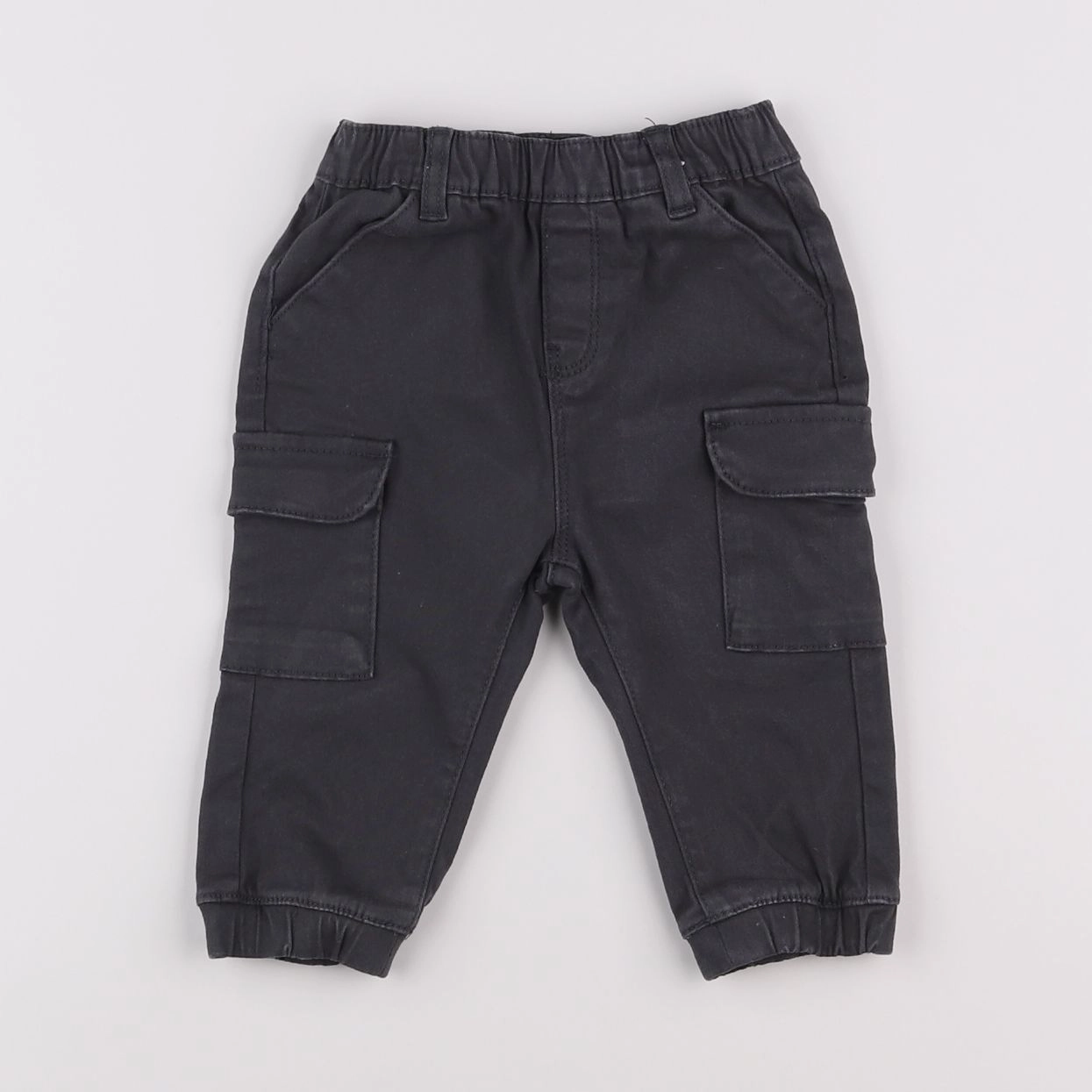 Vertbaudet - pantalon gris - 9 mois