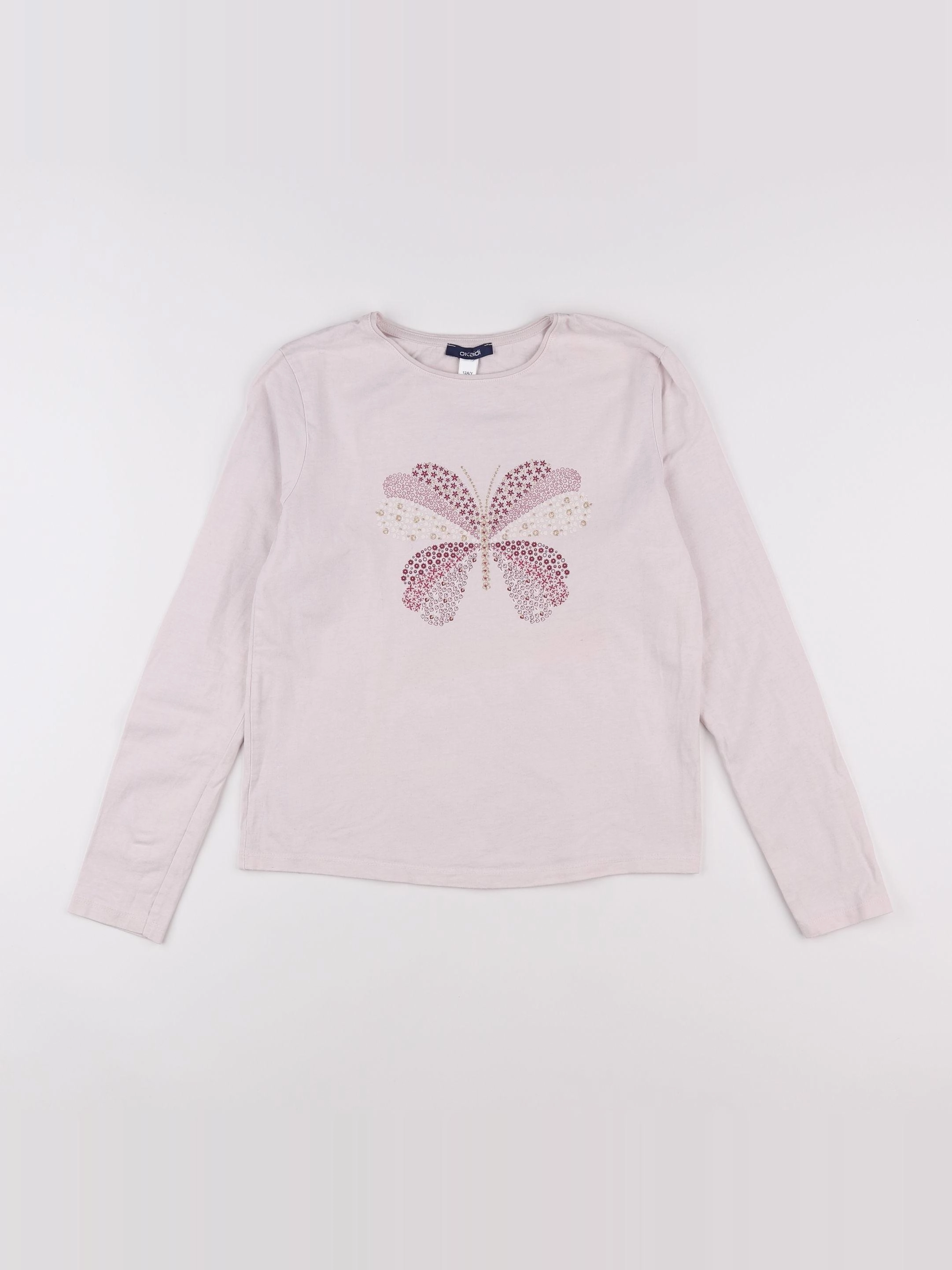 Okaidi - tee-shirt rose - 12 ans