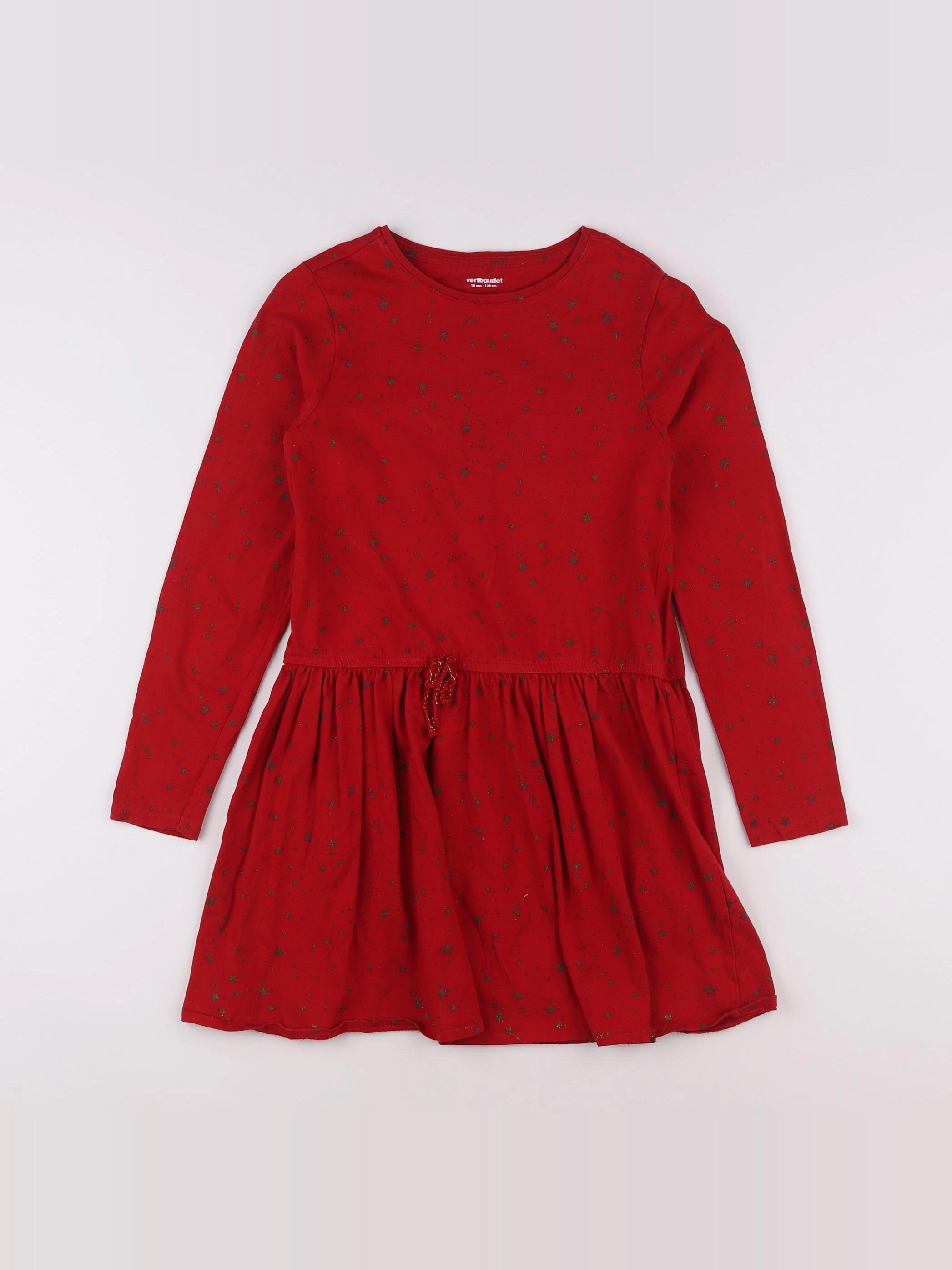 Vertbaudet - robe rouge - 10 ans