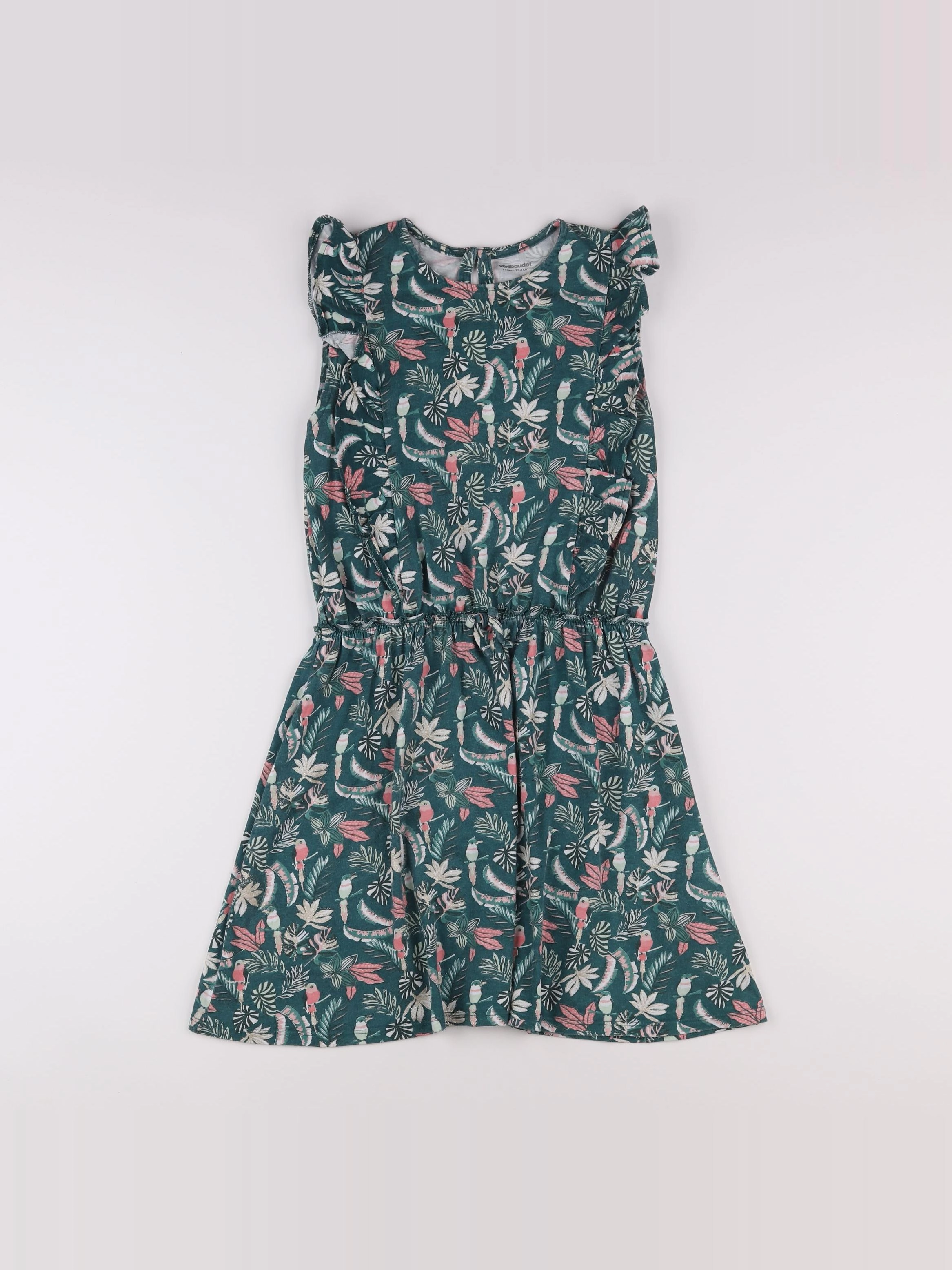 Vertbaudet - robe vert - 10 ans