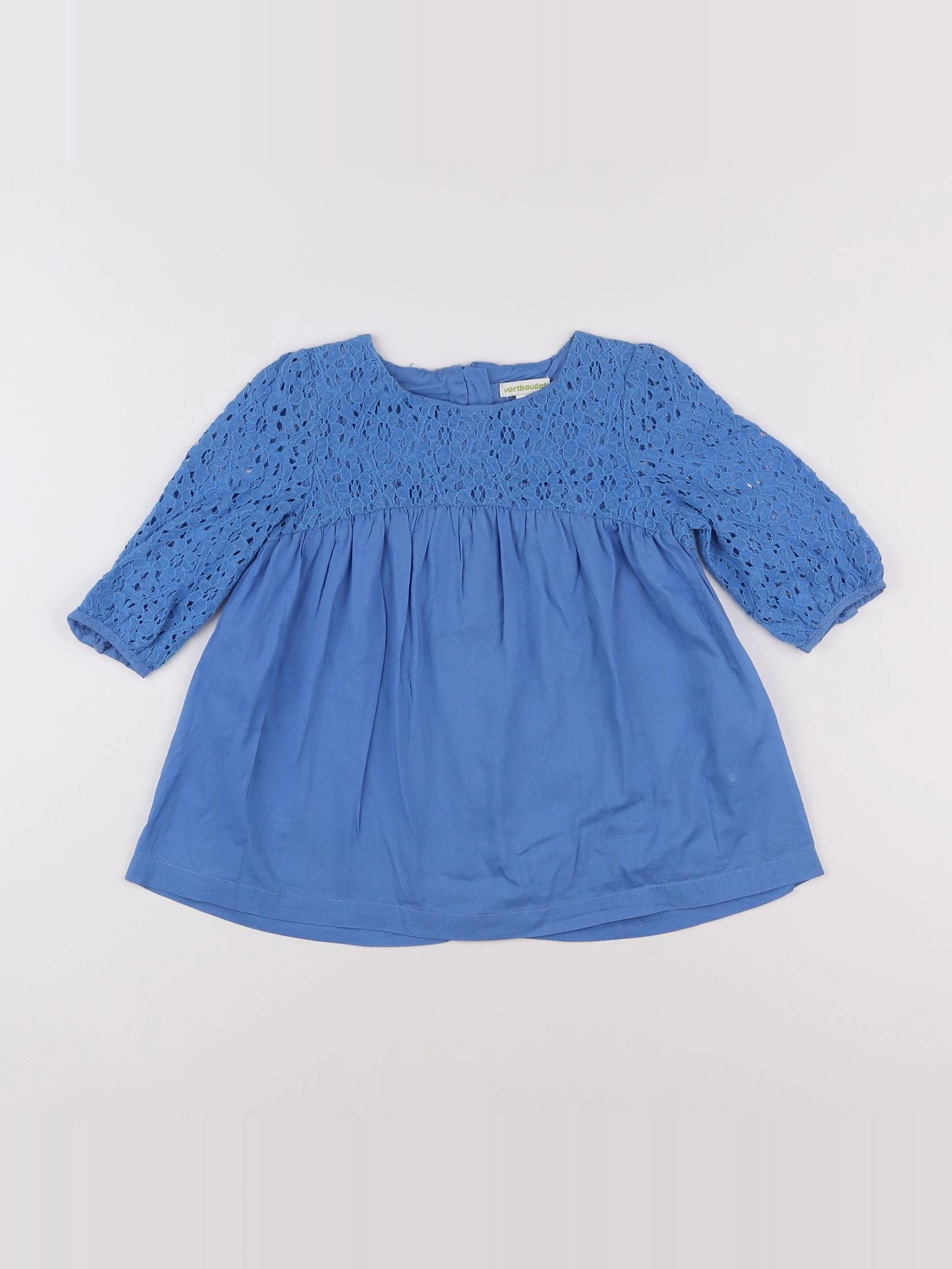 Vertbaudet - blouse bleu - 6 ans