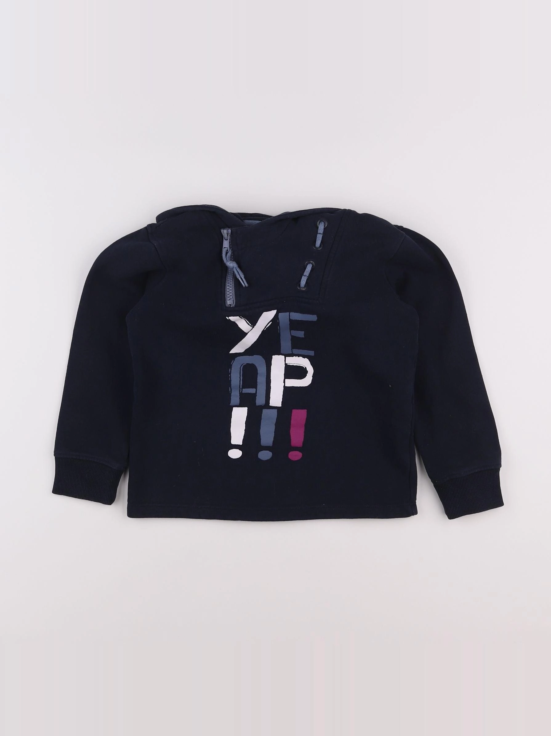 Vertbaudet - sweat bleu - 6 ans