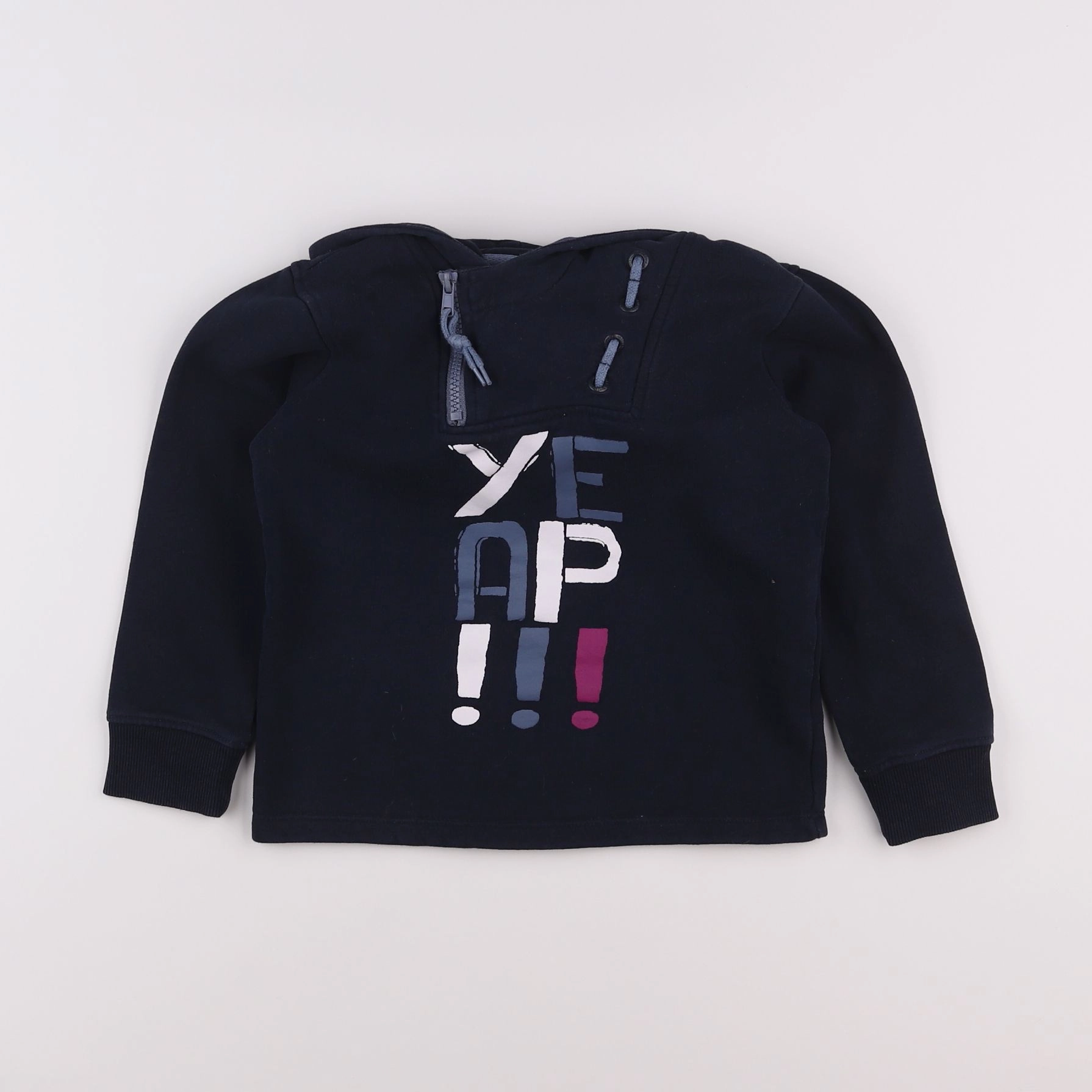 Vertbaudet - sweat bleu - 6 ans