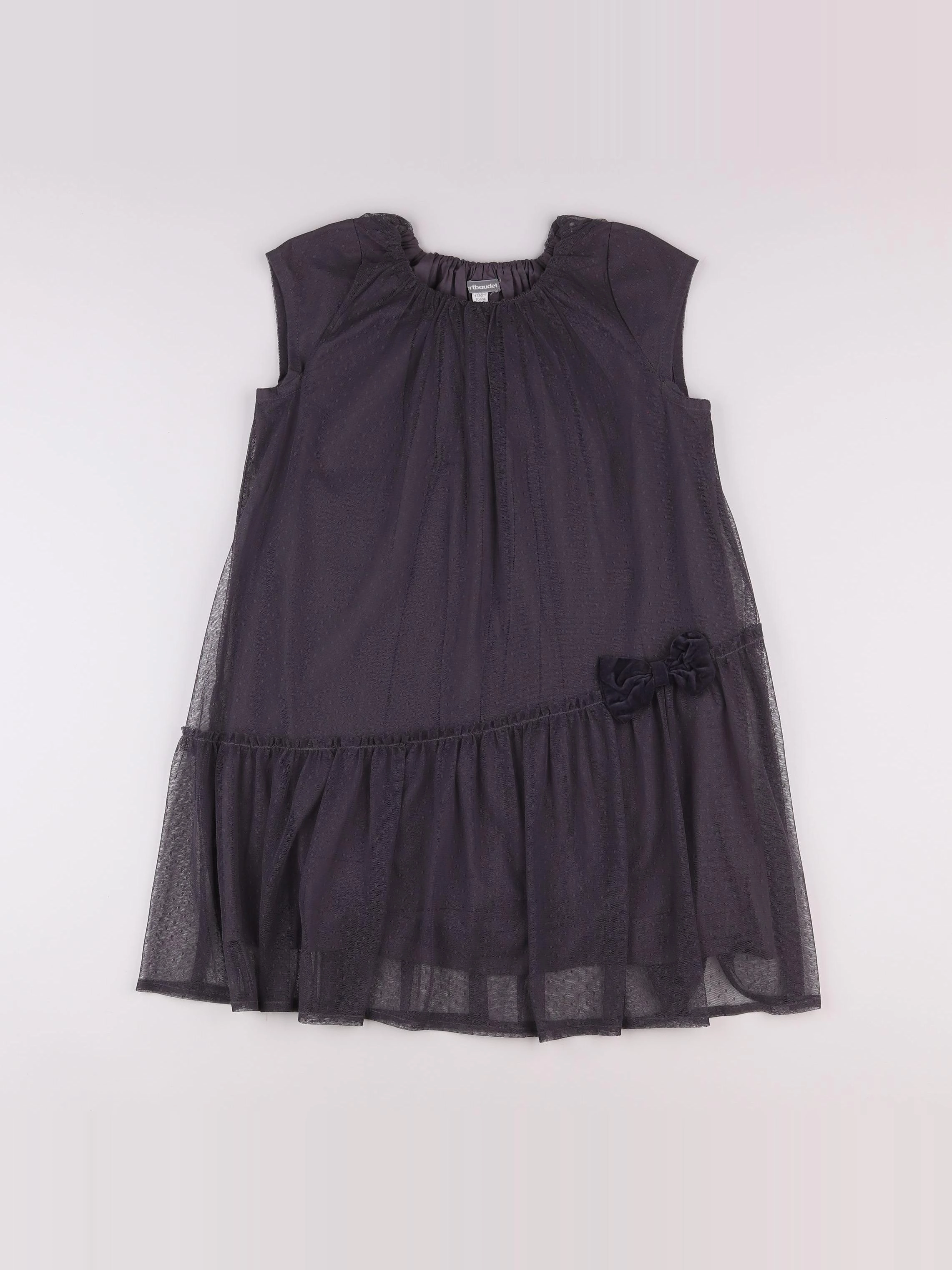 Vertbaudet - robe gris - 10 ans