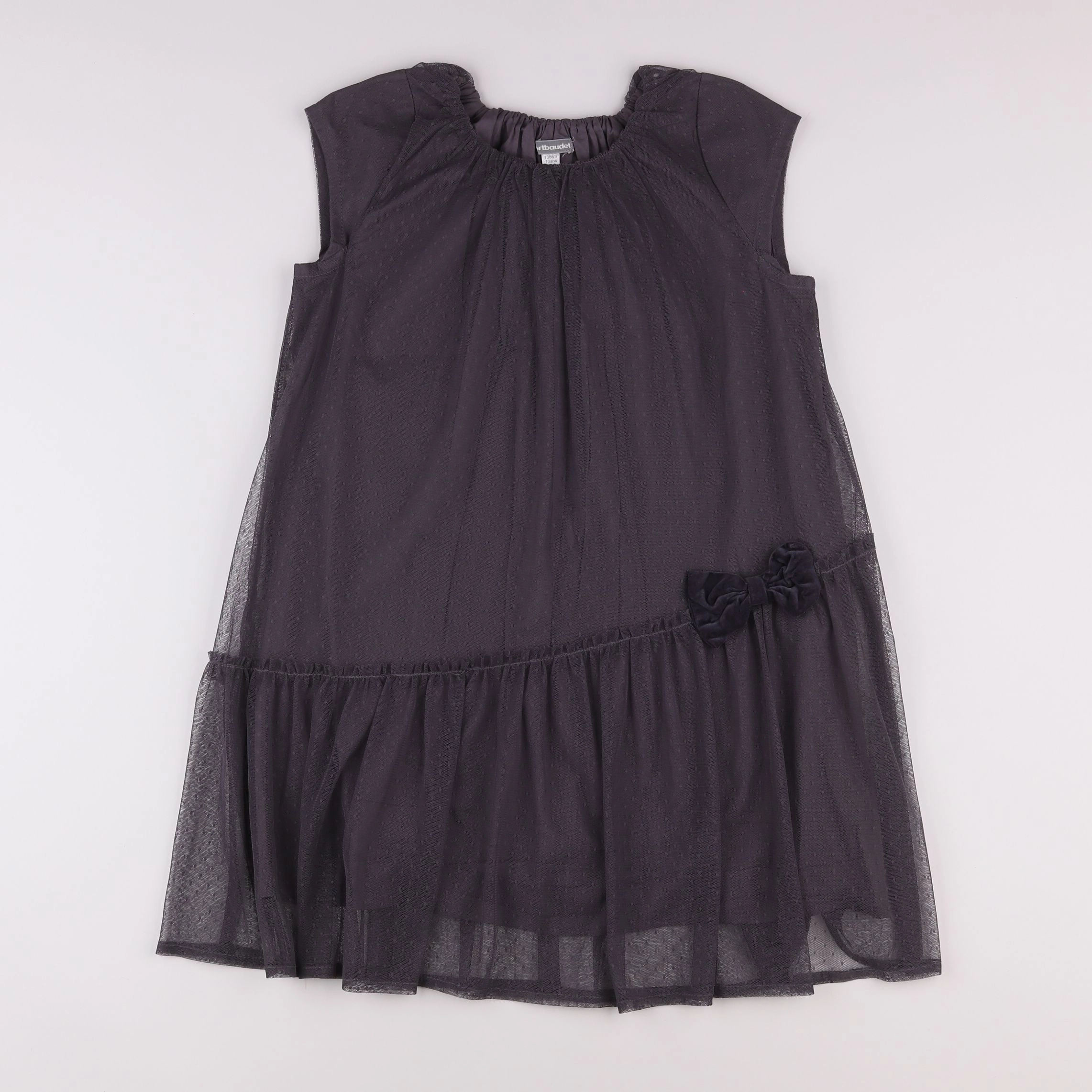 Vertbaudet - robe gris - 10 ans