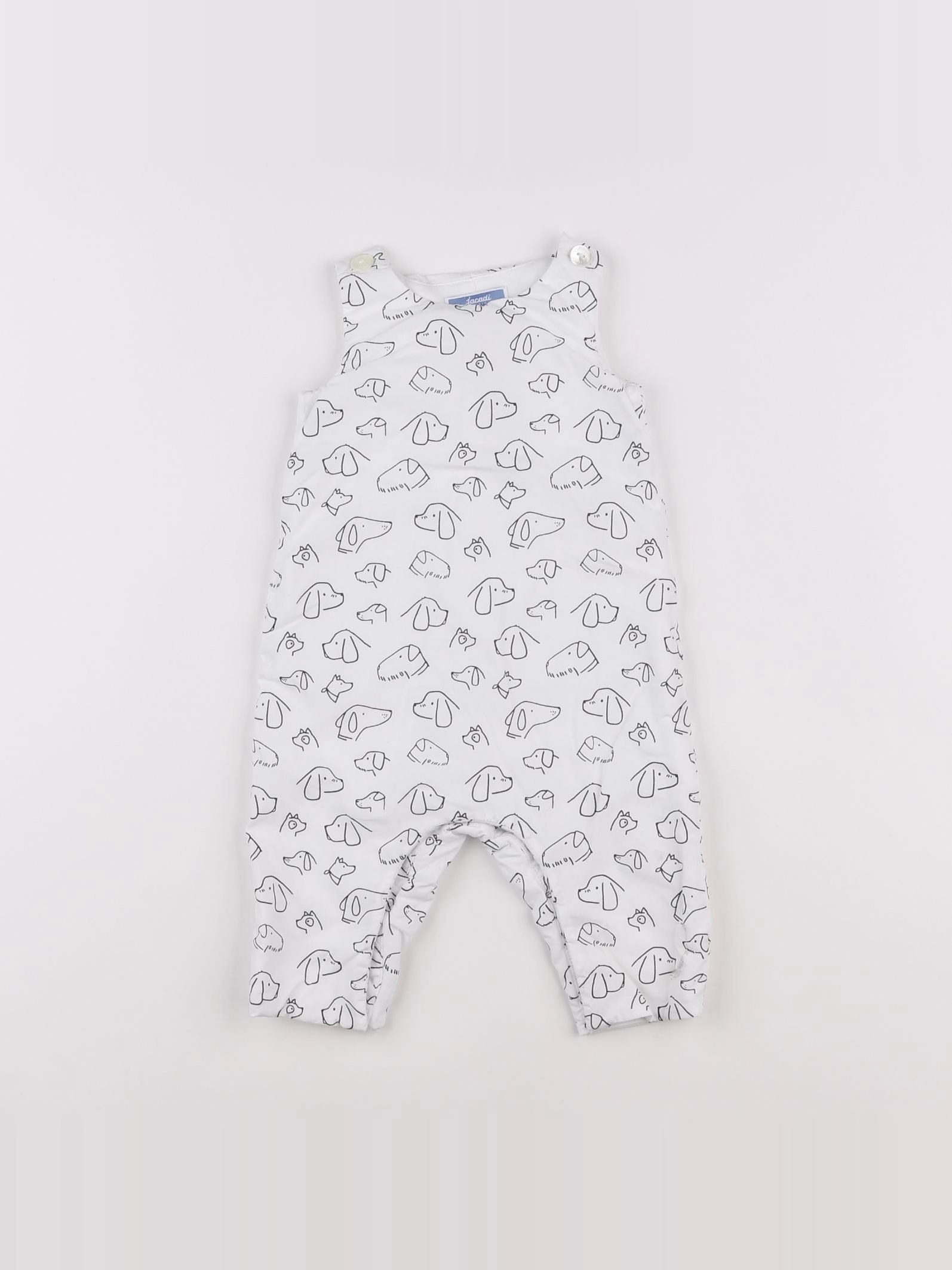 Jacadi - combinaison doublé blanc - 6 mois