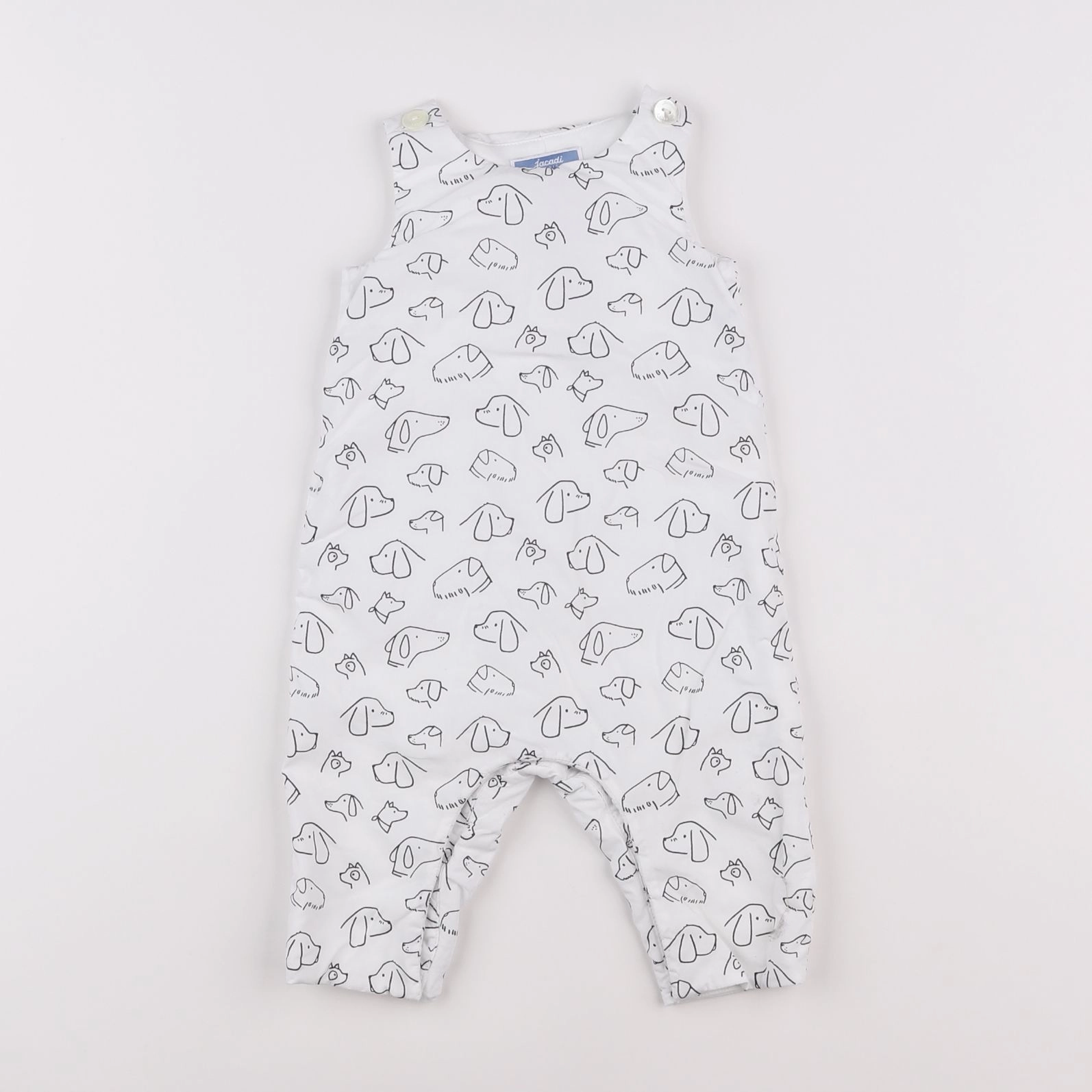 Jacadi - combinaison doublé blanc - 6 mois